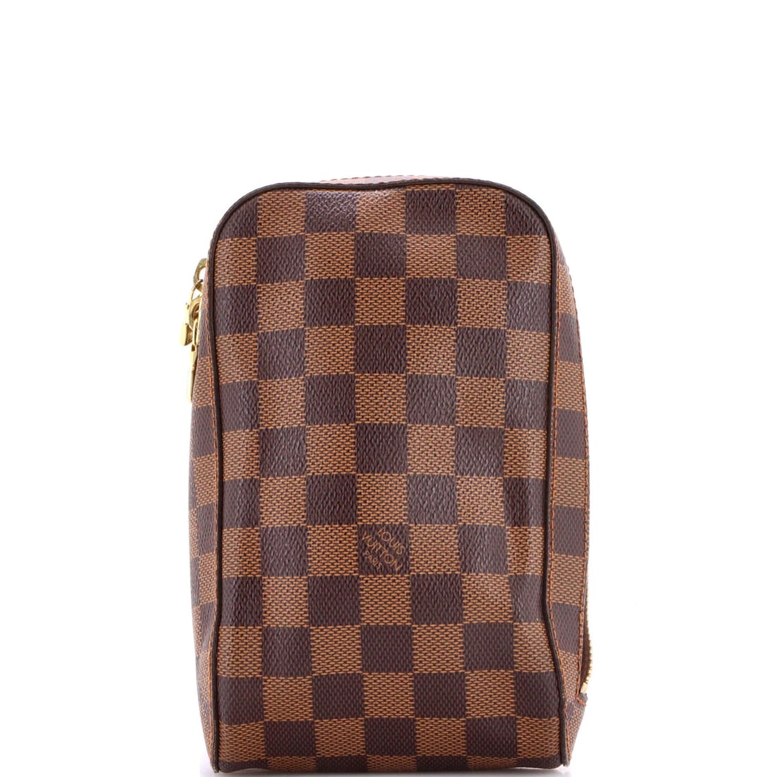 Louis Vuitton Geronimos Waist Bag Damier: Louis Vuitton Geronimos Waist Bag Damier The Louis Vuitton Geronimos Waist Bag Damier in Brown features a classic canvas coated exterior with iconic Damier pattern, adding a touch of timeless elegance