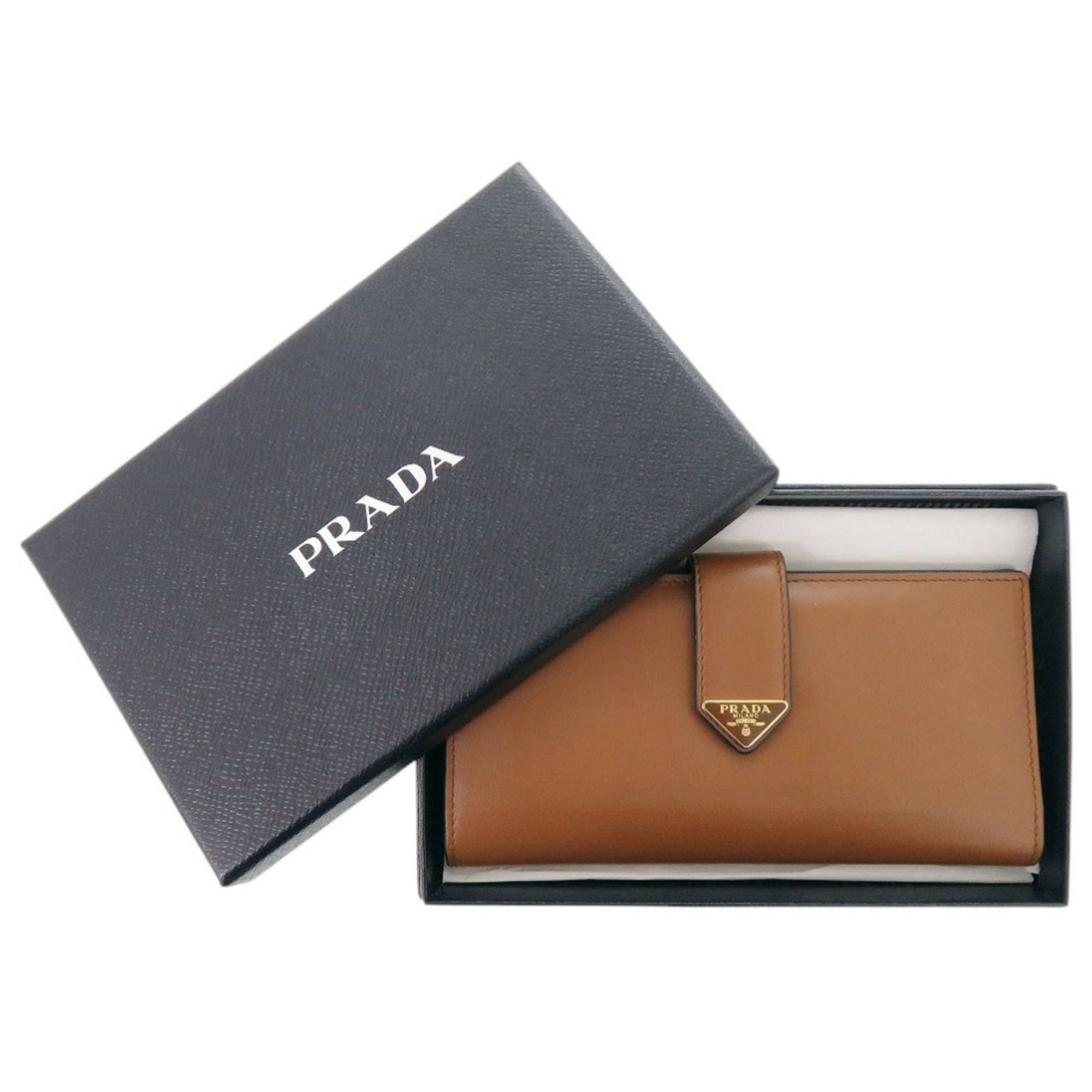 Long Wallet Leather Bi Fold Prada - 2