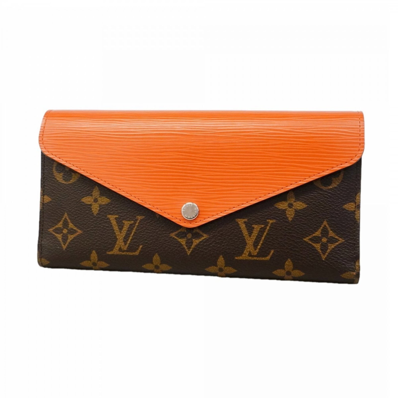 Louis Vuitton Long Wallet (Tri-Fold): Louis Vuitton Long Wallet (Tri-Fold) Brown Louis Vuitton Long Wallet (Tri-Fold) measures 11cm x 20cm x 3cm, featuring a classic tri-fold design. This stylish accessory boasts the iconic brand's signat