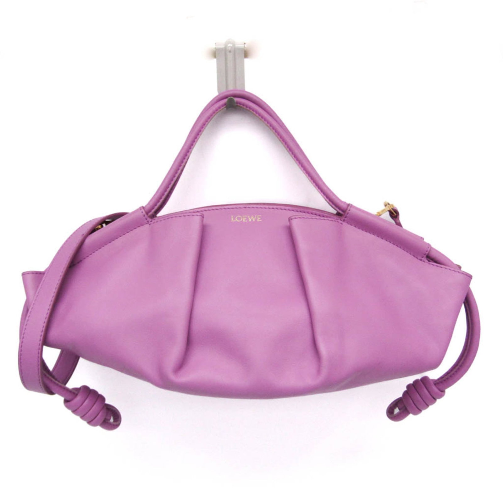 Handbag Leather Shoulder Bag Loewe: Handbag Leather Shoulder Bag Loewe Pink Loewe Paseo Small Leather Shoulder Bag with Zipper Closure. This stylish shoulder bag features high-quality leather construction and a classic design. Measuring