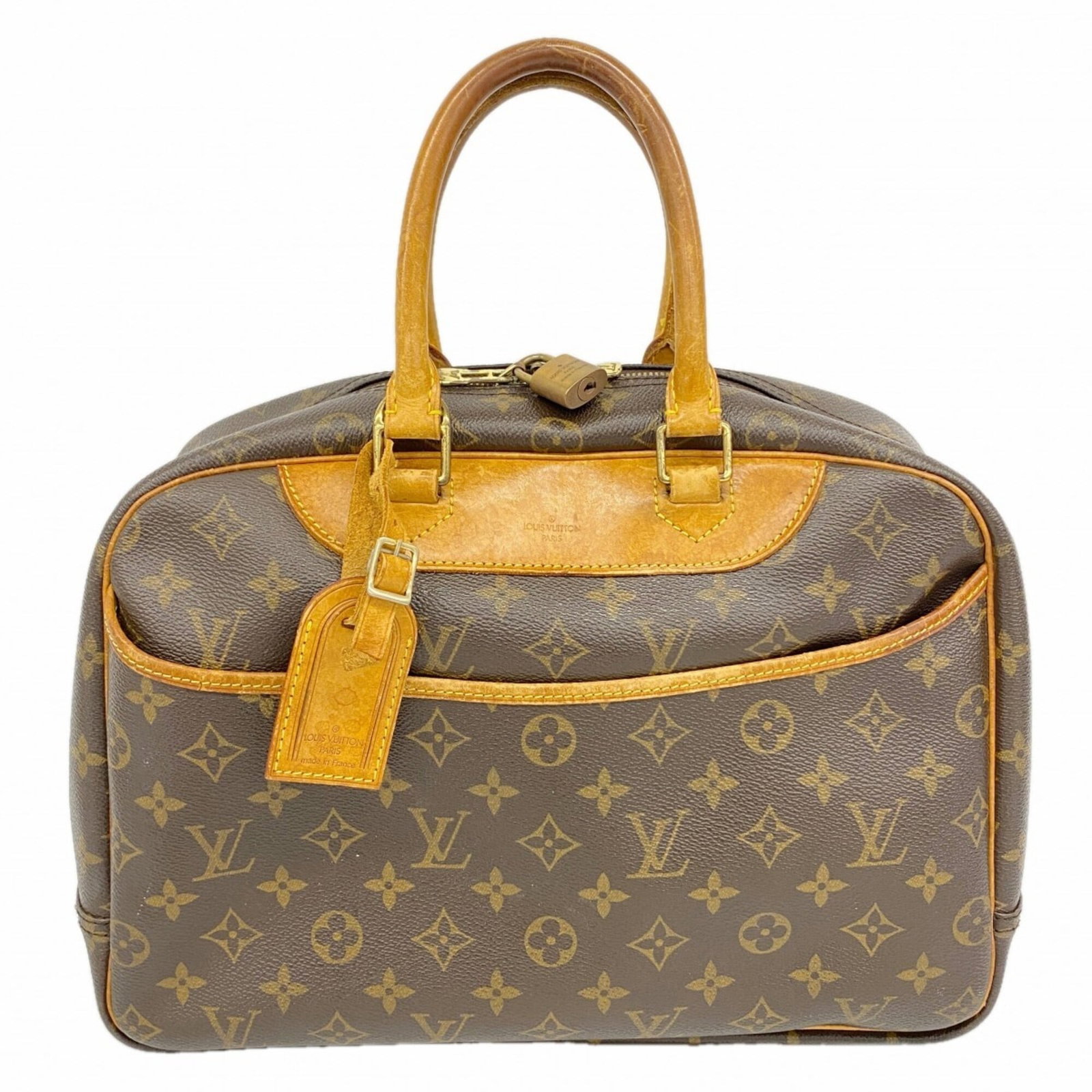Louis Vuitton Handbag: Louis Vuitton Handbag Brown Louis Vuitton Handbag with dimensions 27cm x 34cm x 13cm, perfect for everyday use. This stylish bag features a classic design and timeless look that will complement any ou