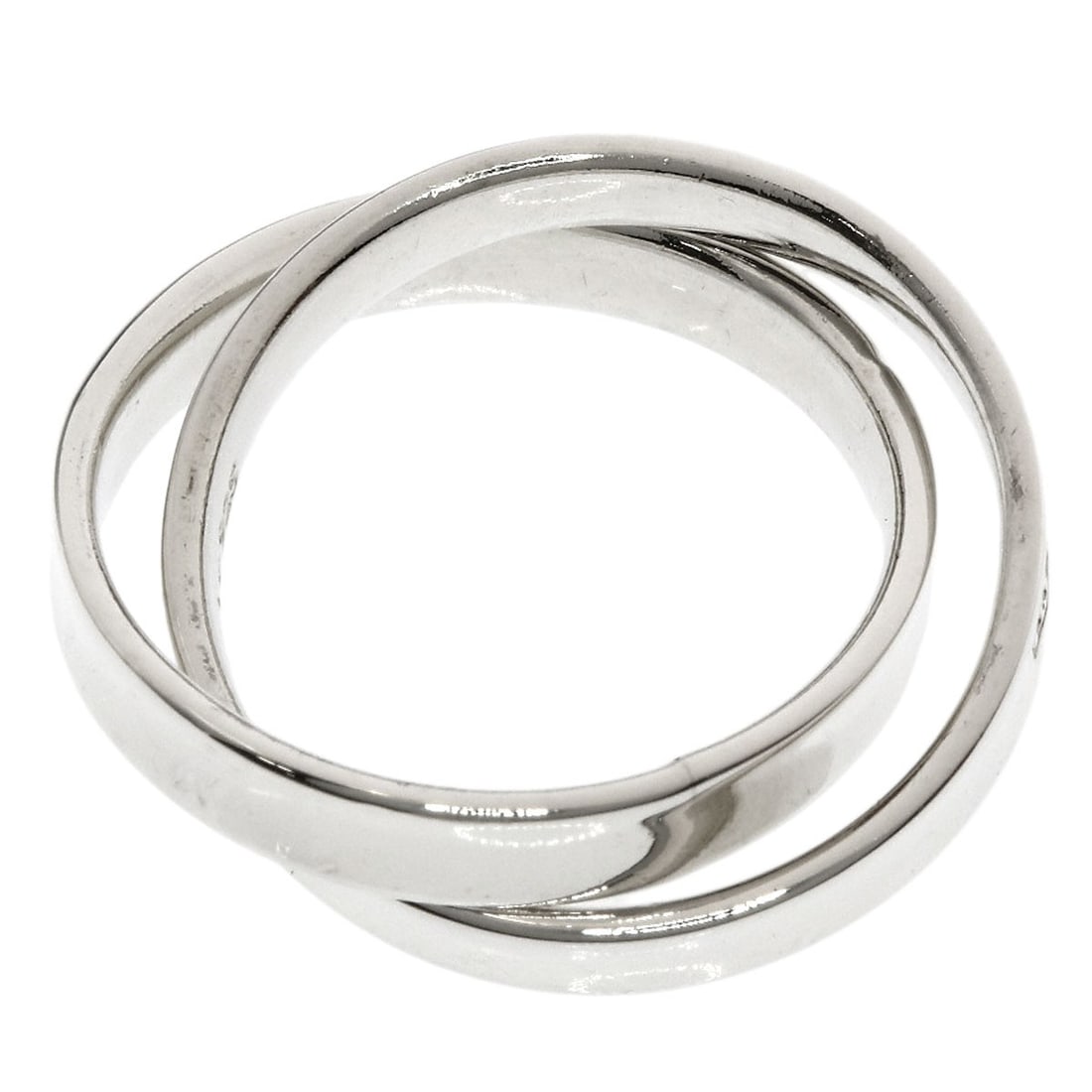 Silver Interlocking Ring Tiffany&Co. - 3