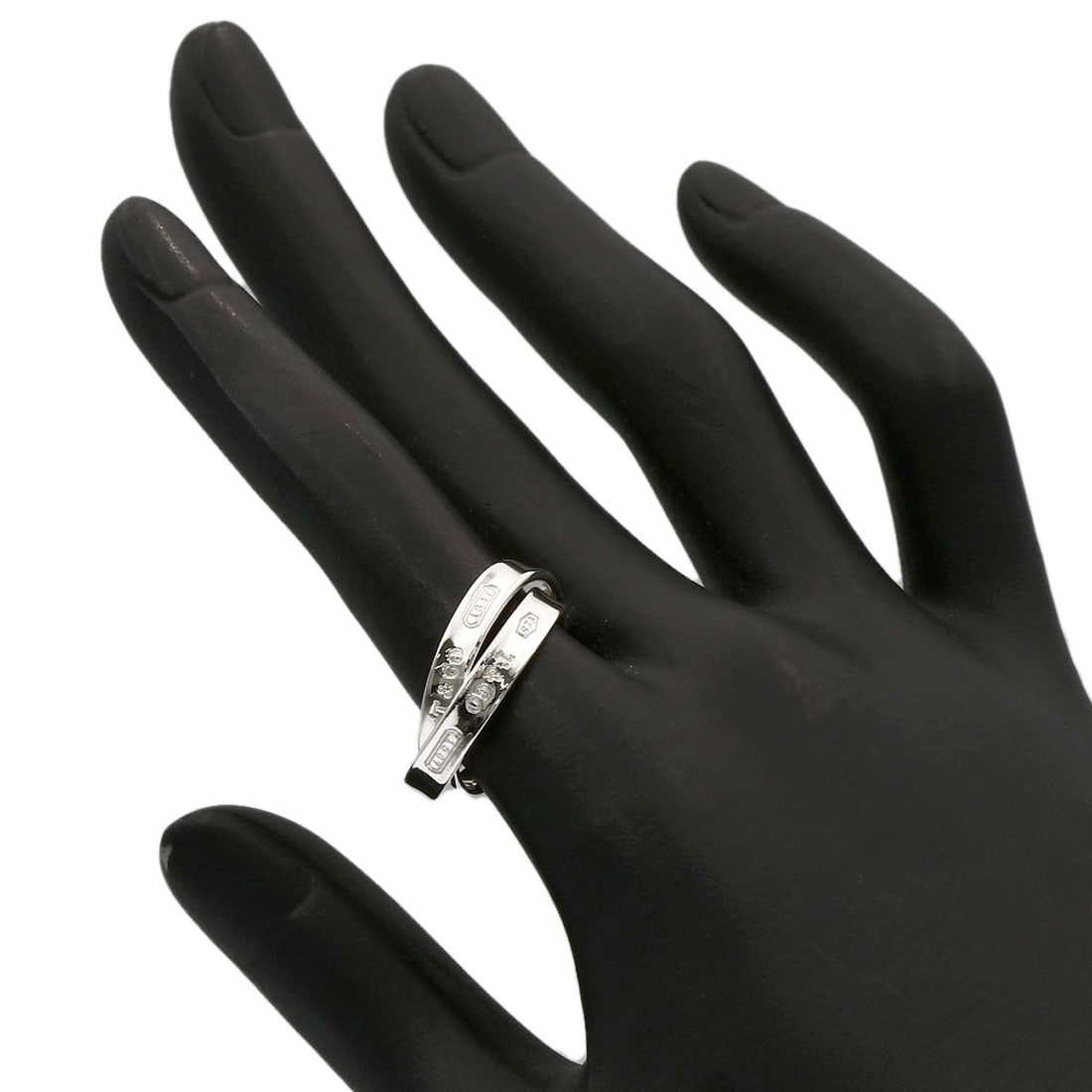 Silver Interlocking Ring Tiffany&Co. - 5