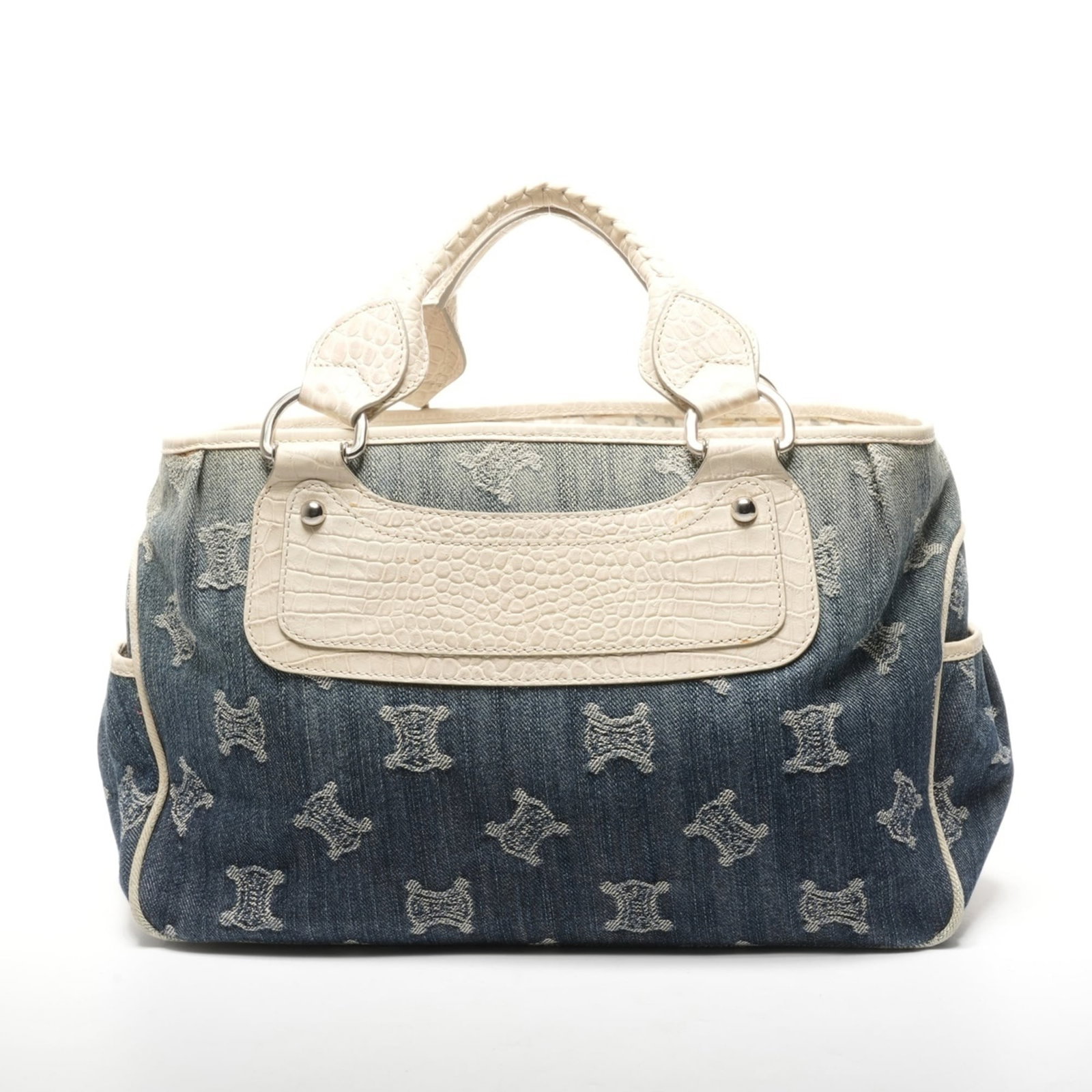 Handbag by Celine: Handbag by Celine The Celine blue handbag boasts a sleek, compact design with dimensions of 20cm x 36cm x 13cm. Its Italian origin and stylish blue hue make it a striking accessory for women on-the-go