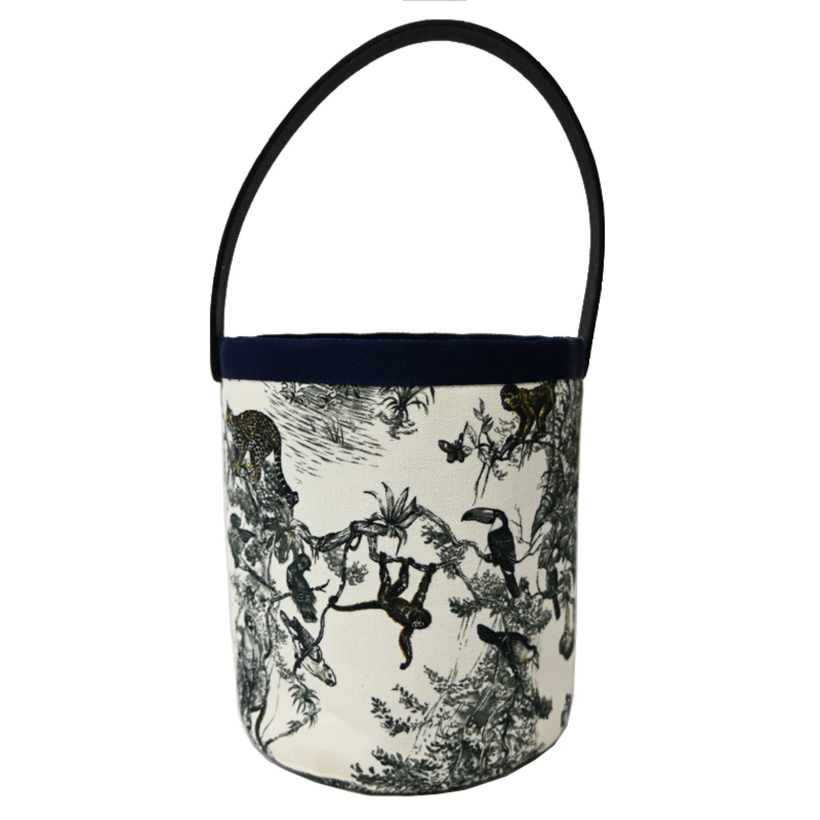 Canvas leather handbag by Hermes: Canvas leather handbag by Hermes Canvas leather handbag by Hermes, featuring a sleek black and white design, showcases the iconic brand's signature style. Made from high-quality canvas and leather, th