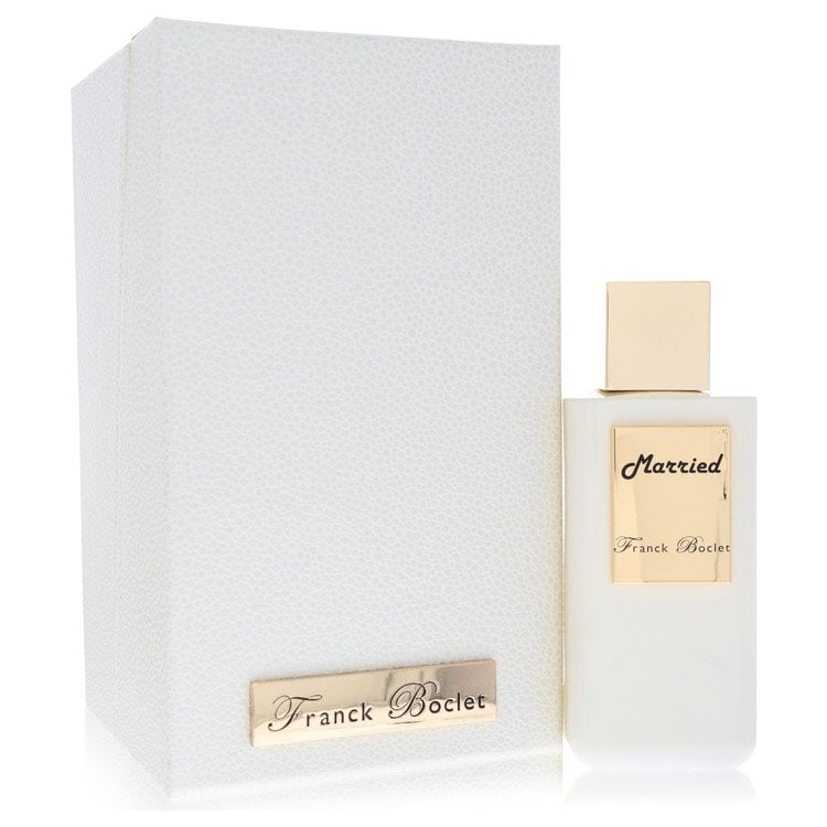 Franck Boclet Married by Franck Boclet Extrait De Parfum Spray 3.3 oz: Franck Boclet Married by Franck Boclet Extrait De Parfum Spray 3.3 oz Franck Boclet Extrait De Parfum Spray offers a sophisticated blend, available in a 3.3 oz size for women. This perfume type provid