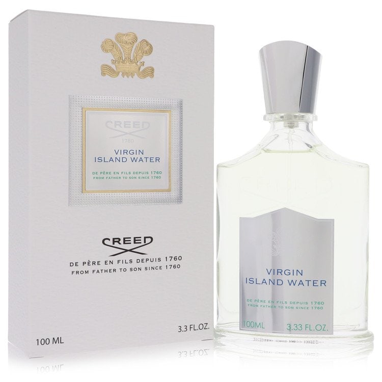 Virgin Island Water by Creed Eau De Parfum Spray (Unisex) 3.4 oz: Virgin Island Water by Creed Eau De Parfum Spray (Unisex) 3.4 oz Copra, lime from the Antilles, white bergamont and mandarin orange top notes blend with hibiscus, ginger, ylang-ylang and Indian jasmin