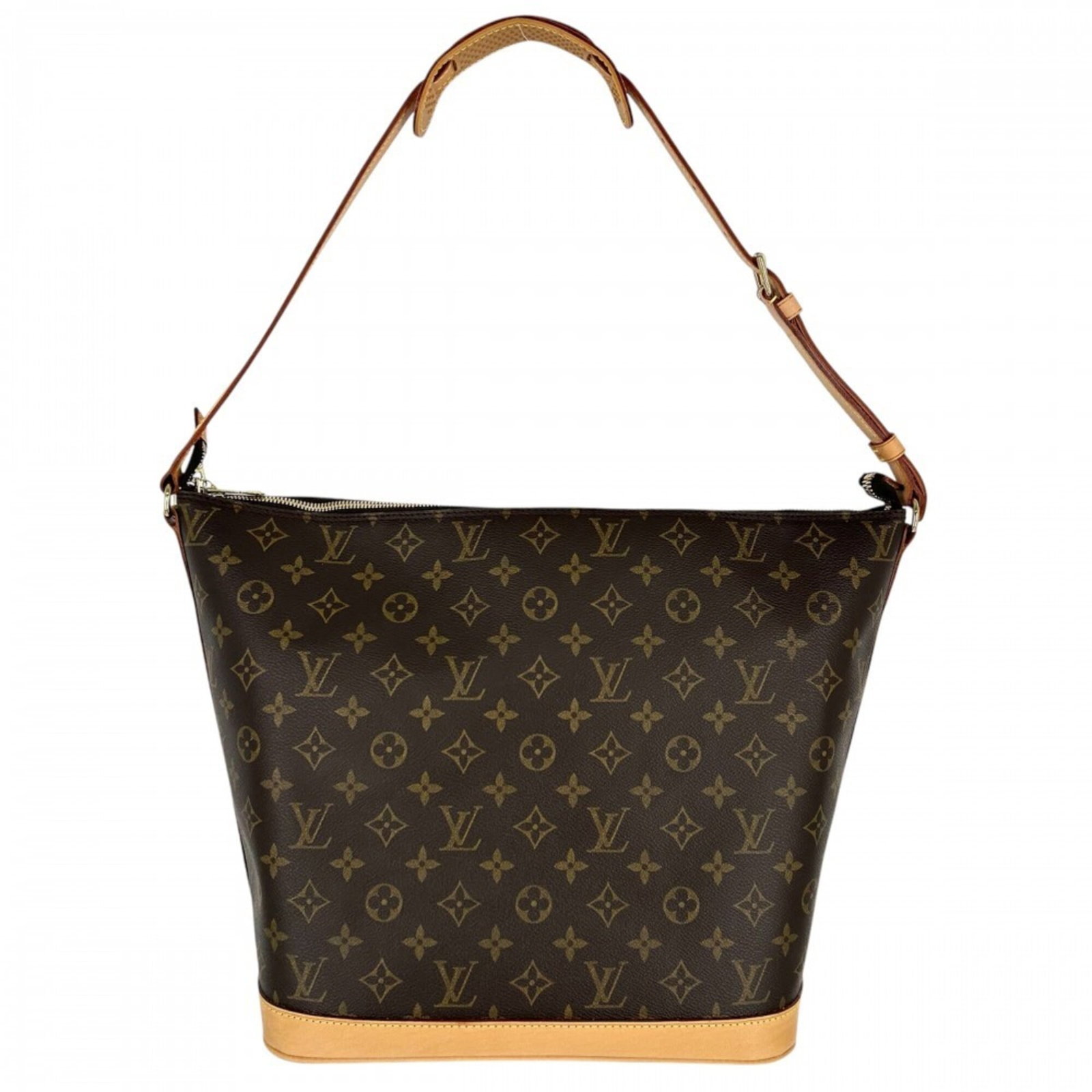 Monogram Louis Vuitton Shoulder Bag: Monogram Louis Vuitton Shoulder Bag Brown Monogram Louis Vuitton Shoulder Bag with Open Monogram Inner Pocket. This stylish shoulder bag features the iconic monogram pattern in a rich brown color, com