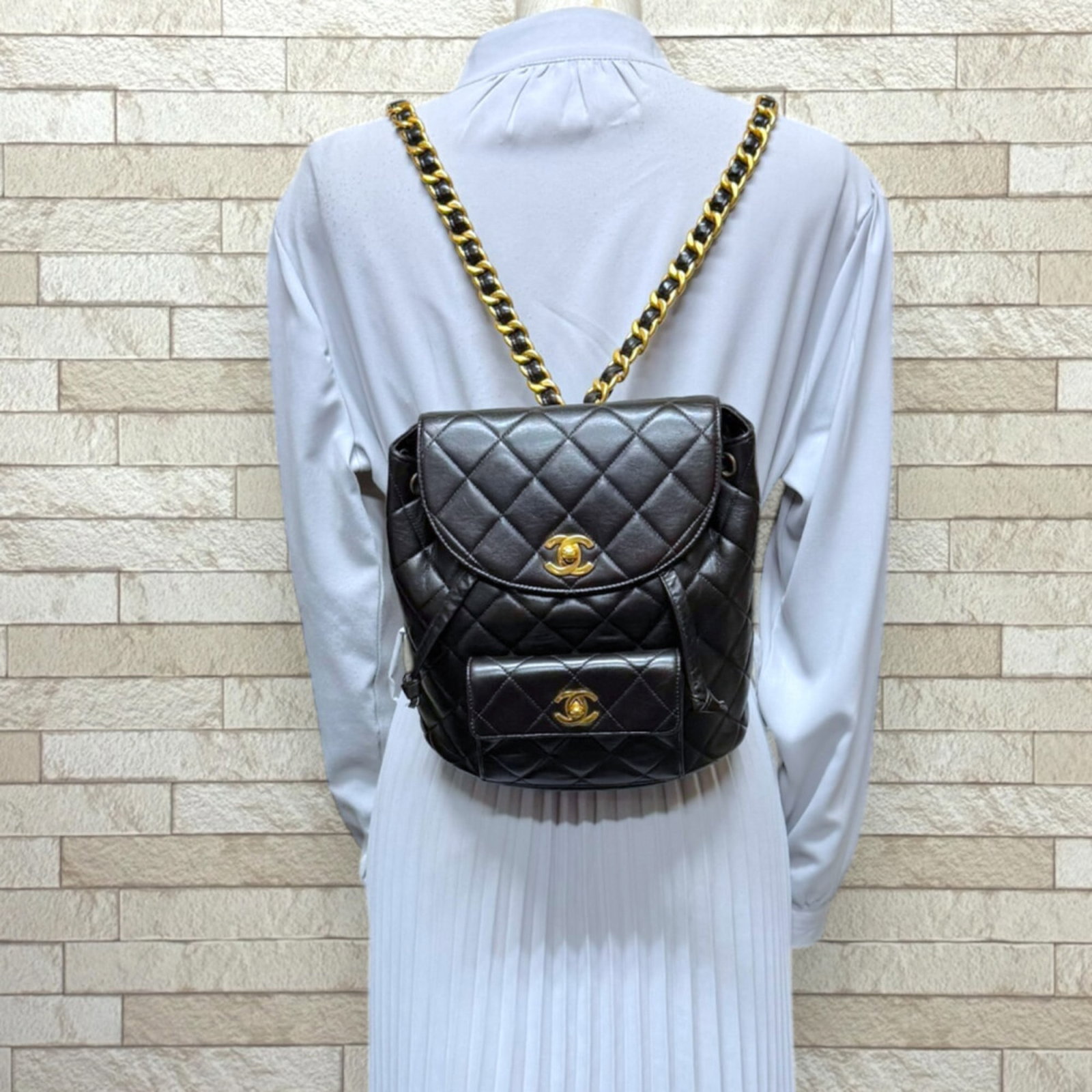 Leather Backpack by Chanel - 2
