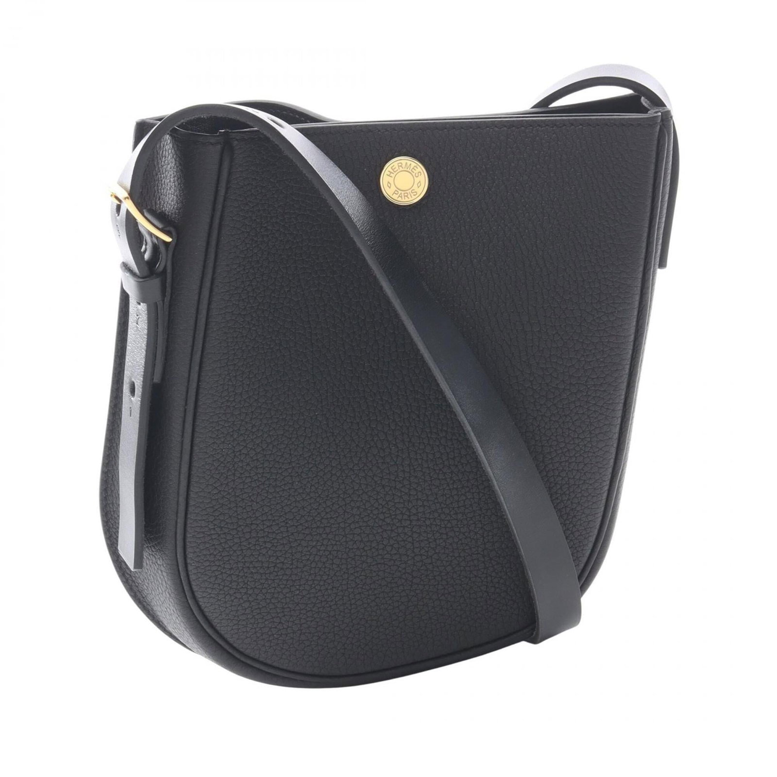 Hermes Handbag Pochette Shoulder Bag Togo Leather: Hermes Handbag Pochette Shoulder Bag Togo Leather Togo leather craftsmanship shines in this sleek black Hermes Pochette Shoulder Bag, boasting clean lines and subtle sophistication. Measuring just 21c
