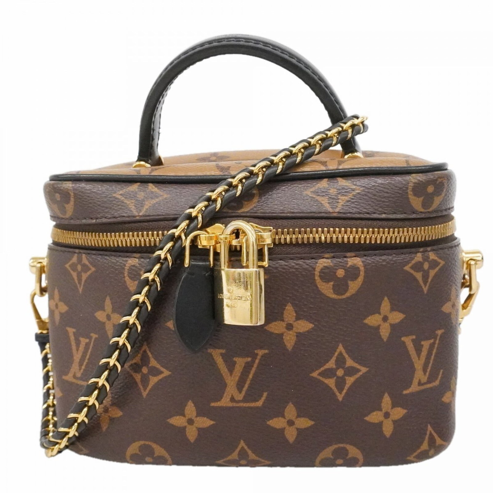 Vanity Bag By Louis Vuitton: Vanity Bag By Louis Vuitton Brown Louis Vuitton Vanity Bag with precise measurements, measuring 12.5cm x 18cm x 10cm, offers a compact and stylish accessory for everyday use. This iconic design