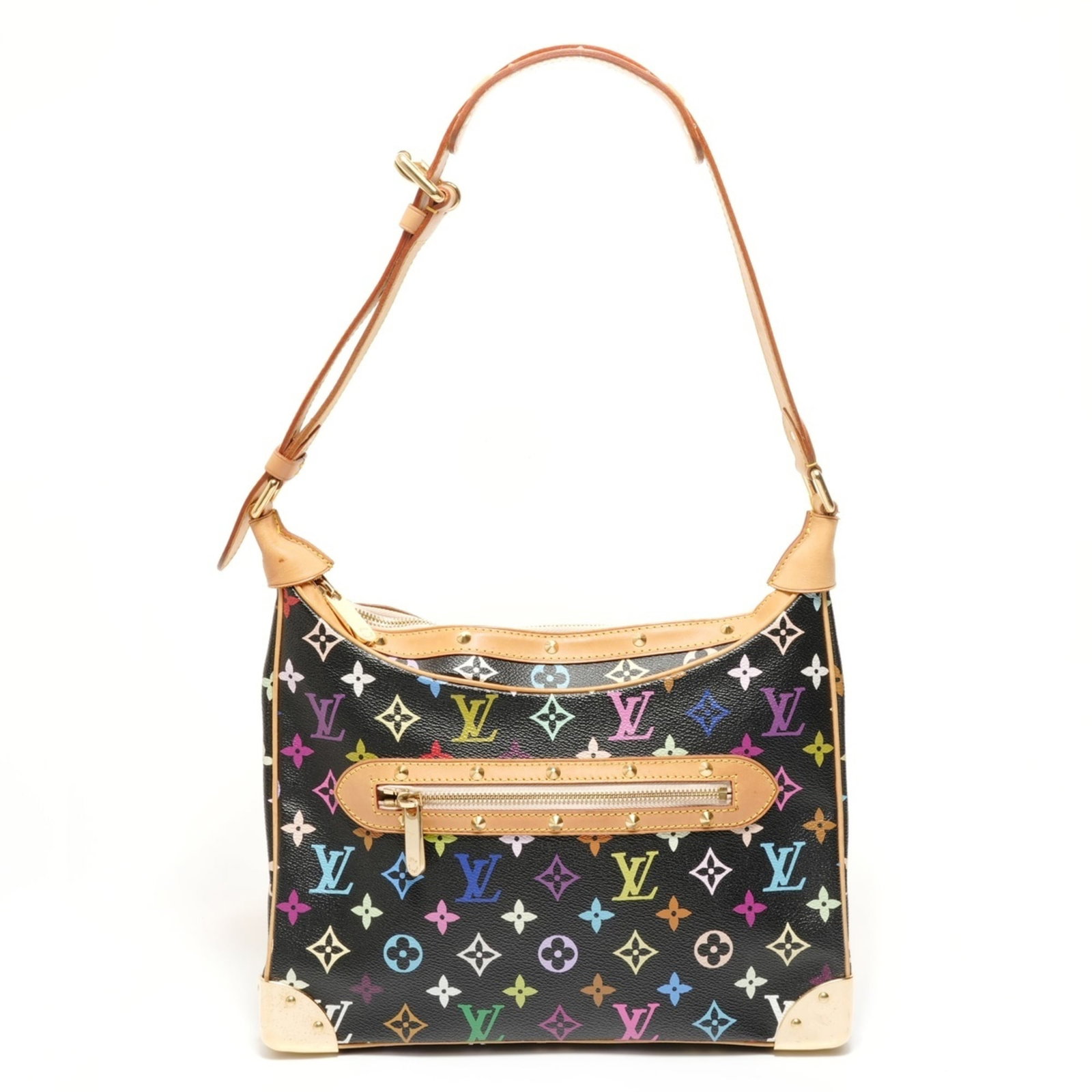 Monogram Multicolore Louis Vuitton Shoulder Bag: Monogram Multicolore Louis Vuitton Shoulder Bag Monogram Multicolore Louis Vuitton Shoulder Bag features the iconic monogram pattern in a vibrant multi-color design. With its spacious interior and adj
