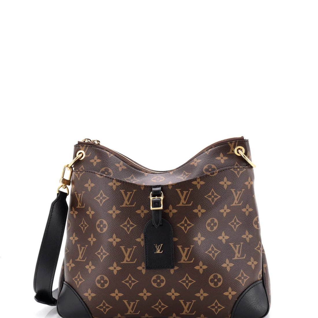 Louis Vuitton Canvas Monogram Odeon NM Handbag MM: Louis Vuitton Canvas Monogram Odeon NM Handbag MM Canvas Monogram Odeon NM Handbag MM in Black. This Louis Vuitton canvas handbag features the iconic monogram pattern and a classic cross body design, 