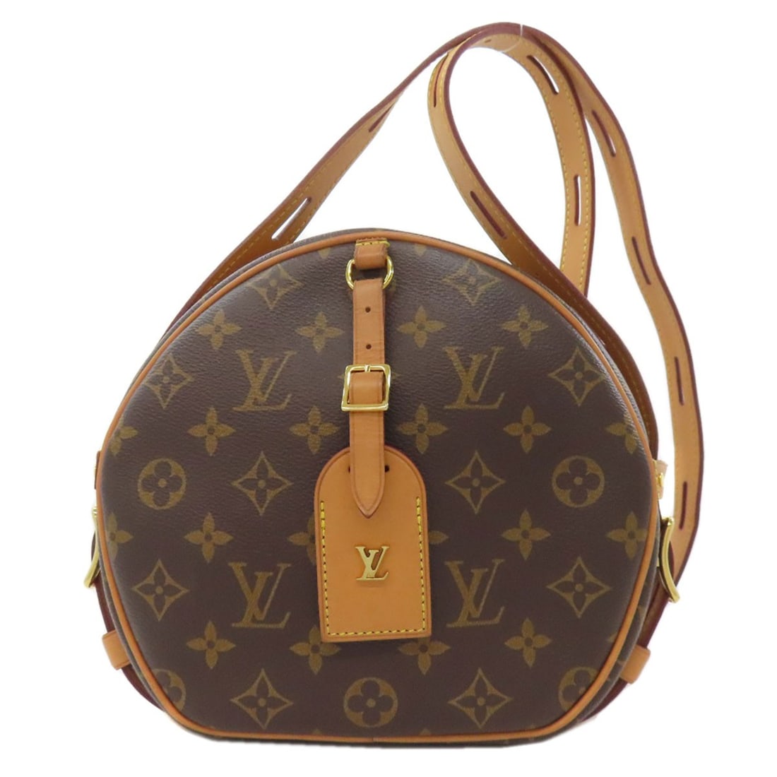 Monogram Canvas Boite Mm Shoulder Bag Souple Chapeau Louis Vuitton: Monogram Canvas Boite Mm Shoulder Bag Souple Chapeau Louis Vuitton Monogram canvas exterior adds a touch of timeless elegance to this shoulder bag, while the brown color provides a rich and sophistica