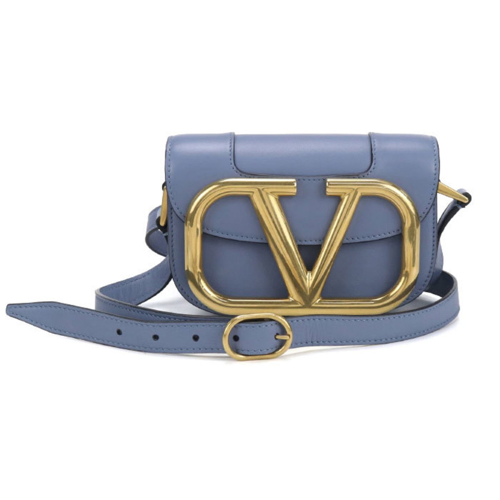 Garavani Valentino Shoulder Bag Leather: Garavani Valentino Shoulder Bag Leather The Valentino Garavani Shoulder Bag Leather boasts sleek, sophisticated design with its calfskin leather and gold hardware. Standing at just 11cm tall, this sty