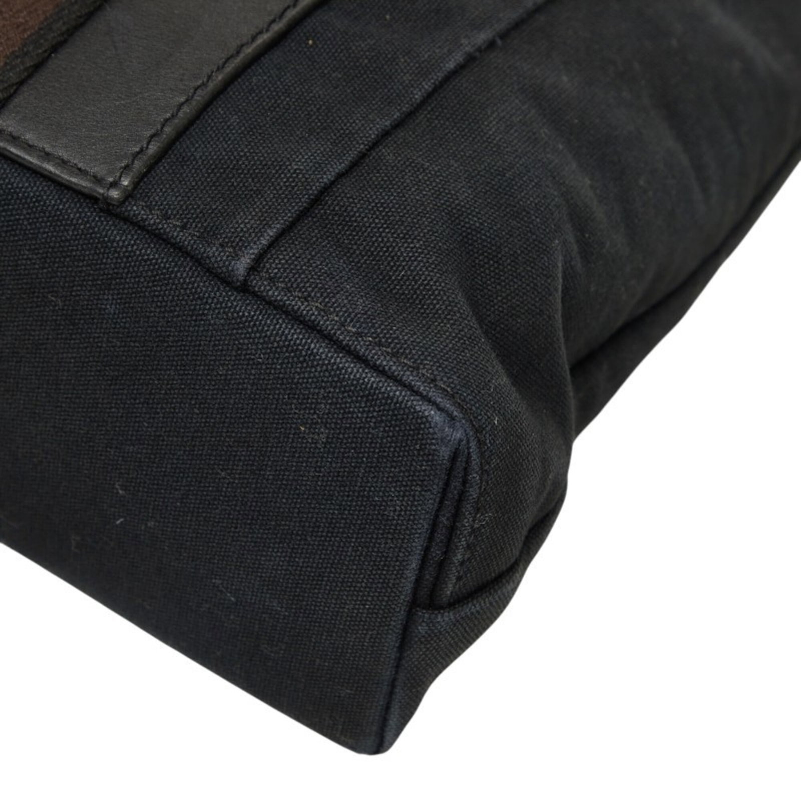Canvas Leather Bag Tote Hermes - 4