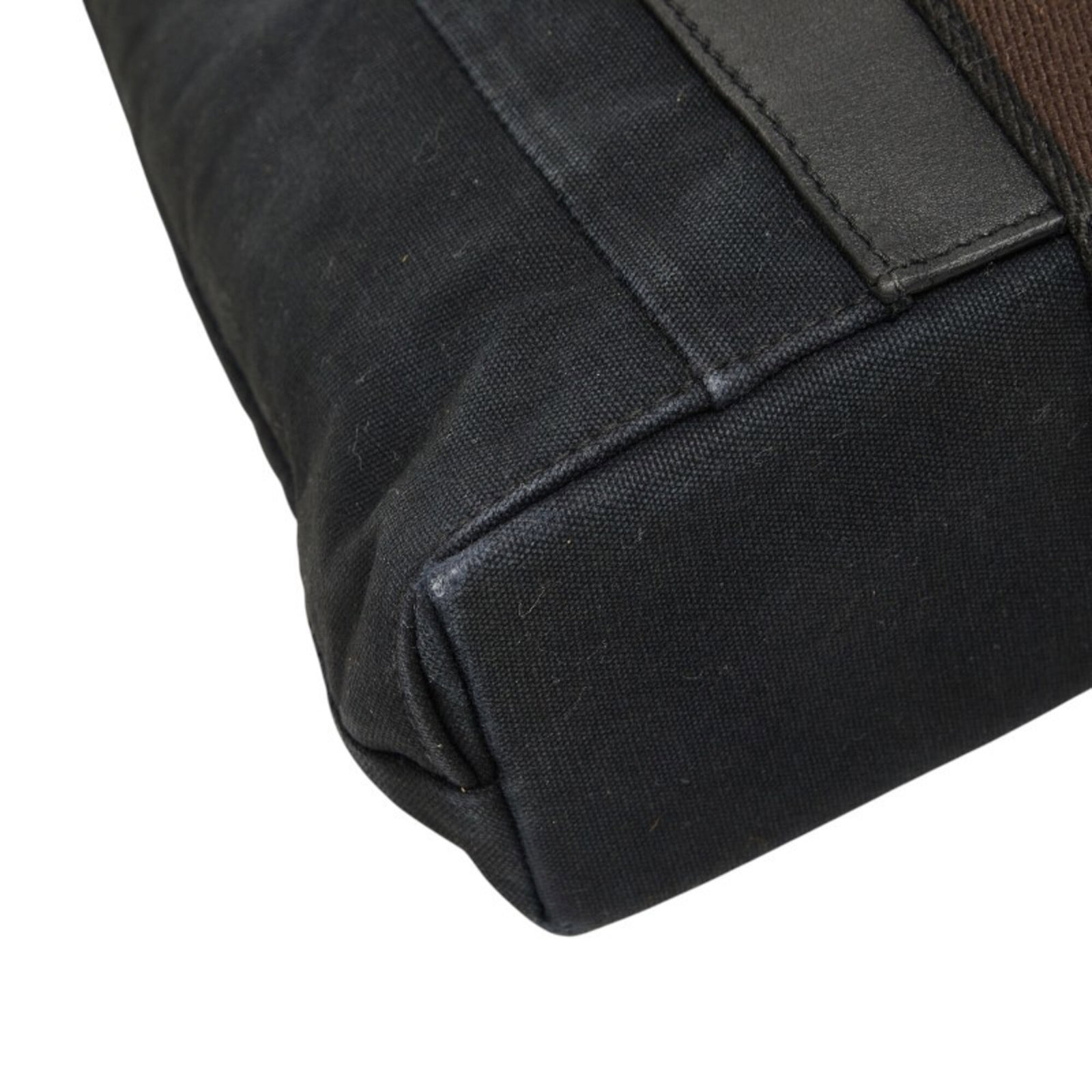 Canvas Leather Bag Tote Hermes - 5