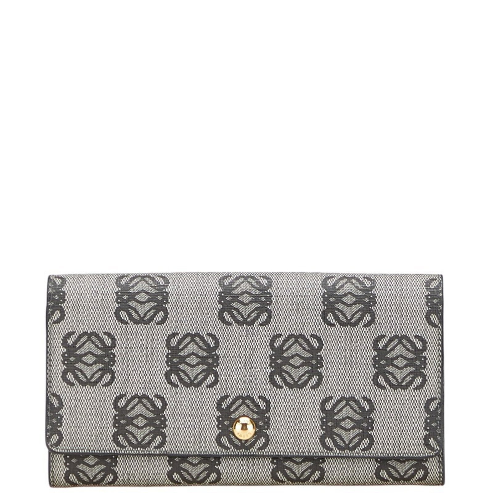 Long Wallet Bi Fold Pvc Leather: Long Wallet Bi Fold Pvc Leather Long wallet with bi-fold design made from PVC and leather, available in black and gray colors. Measuring 10cm x 19cm x 2.5cm, it comes with a box and dust bag for stora