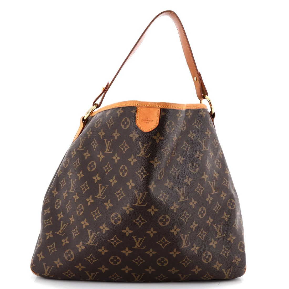 Monogram Canvas Handbag Louis Vuitton MM: Monogram Canvas Handbag Louis Vuitton MM Brown Louis Vuitton MM Monogram Canvas Handbag with Delightful Design. This canvas handbag features the iconic monogram pattern, heavy edge wear and scuffs on 