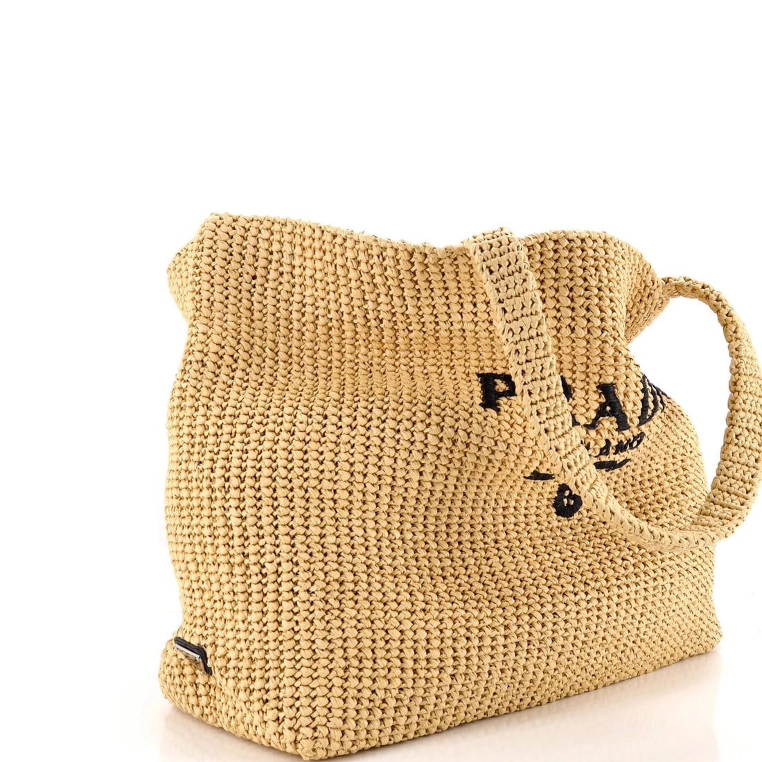 Prada Logo Tote Raffia Large - 2