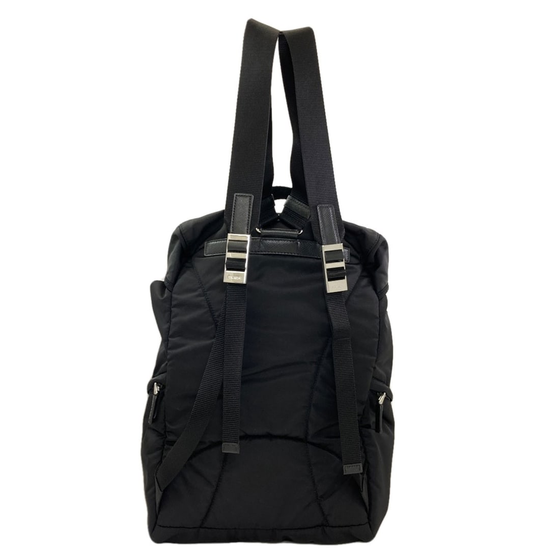 Hardware Logo Nylon Backpack Daypack Prada 1Bz039 - 2