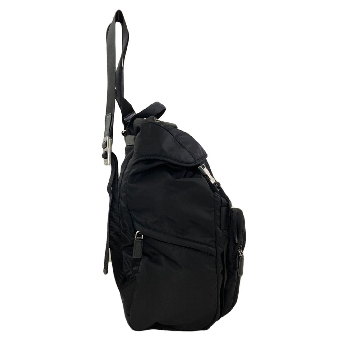 Hardware Logo Nylon Backpack Daypack Prada 1Bz039 - 3