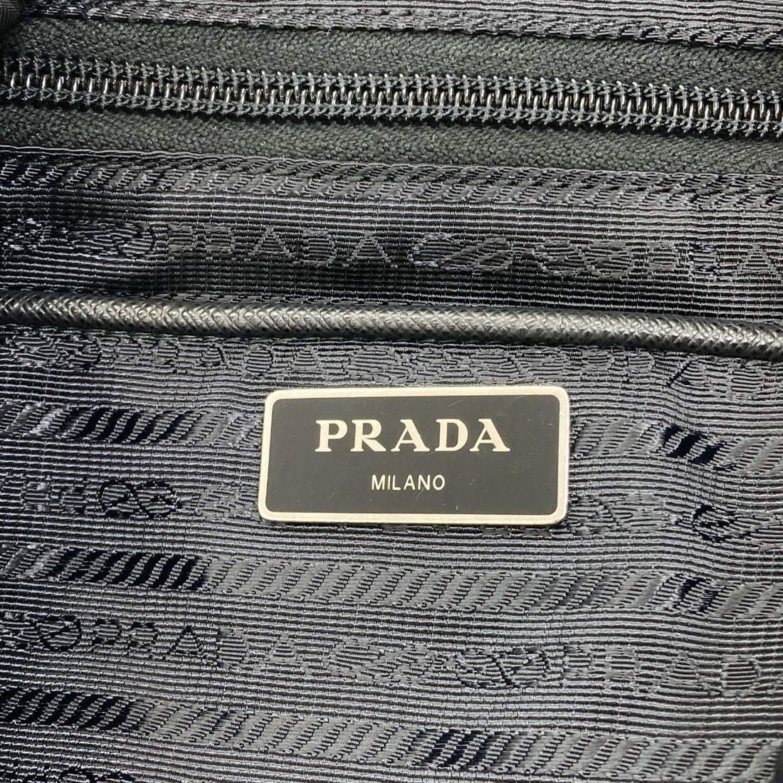 Hardware Logo Nylon Backpack Daypack Prada 1Bz039 - 6