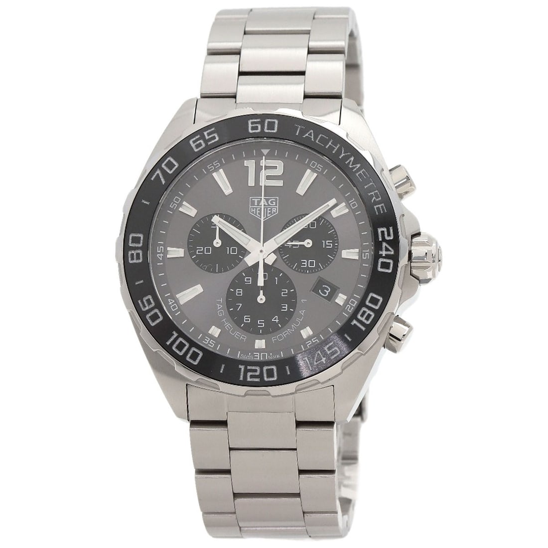 Tag Heuer Formula1 Chronograph Watches Caz1011 Stainless Steel/ Stainless: Tag Heuer Formula1 Chronograph Watches Caz1011 Stainless Steel/ Stainless The TAG HEUER Formula1 Chronograph Watch boasts a sleek silver stainless steel design, featuring a chronograph movement and qu