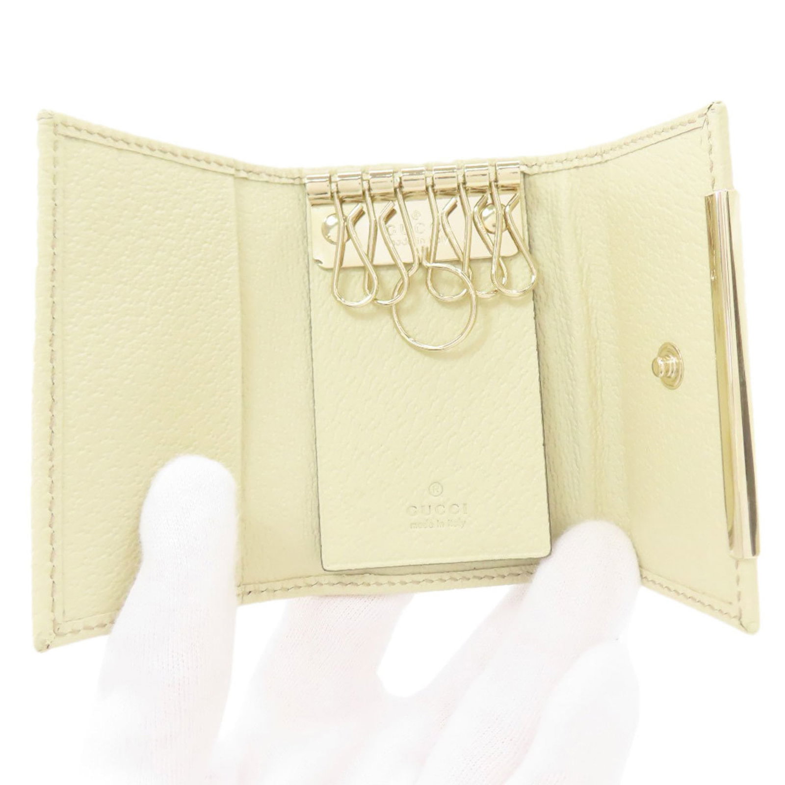 Canvas Leather Keycase Gucci - 4
