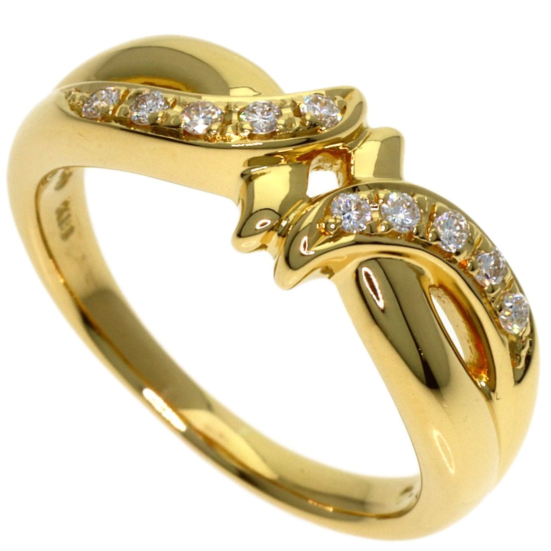 K18 Yellow Gold Diamond Ring Tasaki: K18 Yellow Gold Diamond Ring Tasaki K18 Yellow Gold Diamond Ring Tasaki boasts a stunning diamond set in K18 yellow gold, showcasing the perfect blend of elegance and sophistication. The ring's 0.12ct
