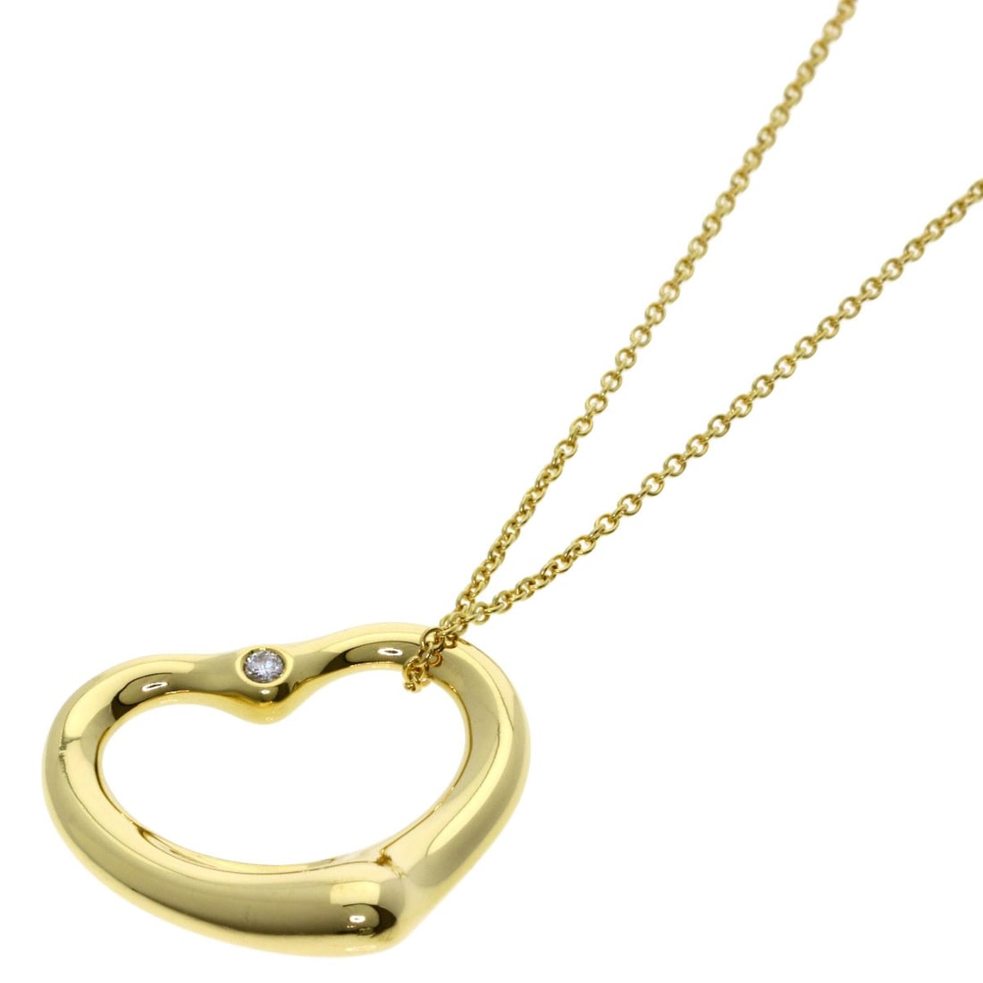 Diamond Necklace K18 Yellow Gold Tiffany & Co Open (1 of 5)