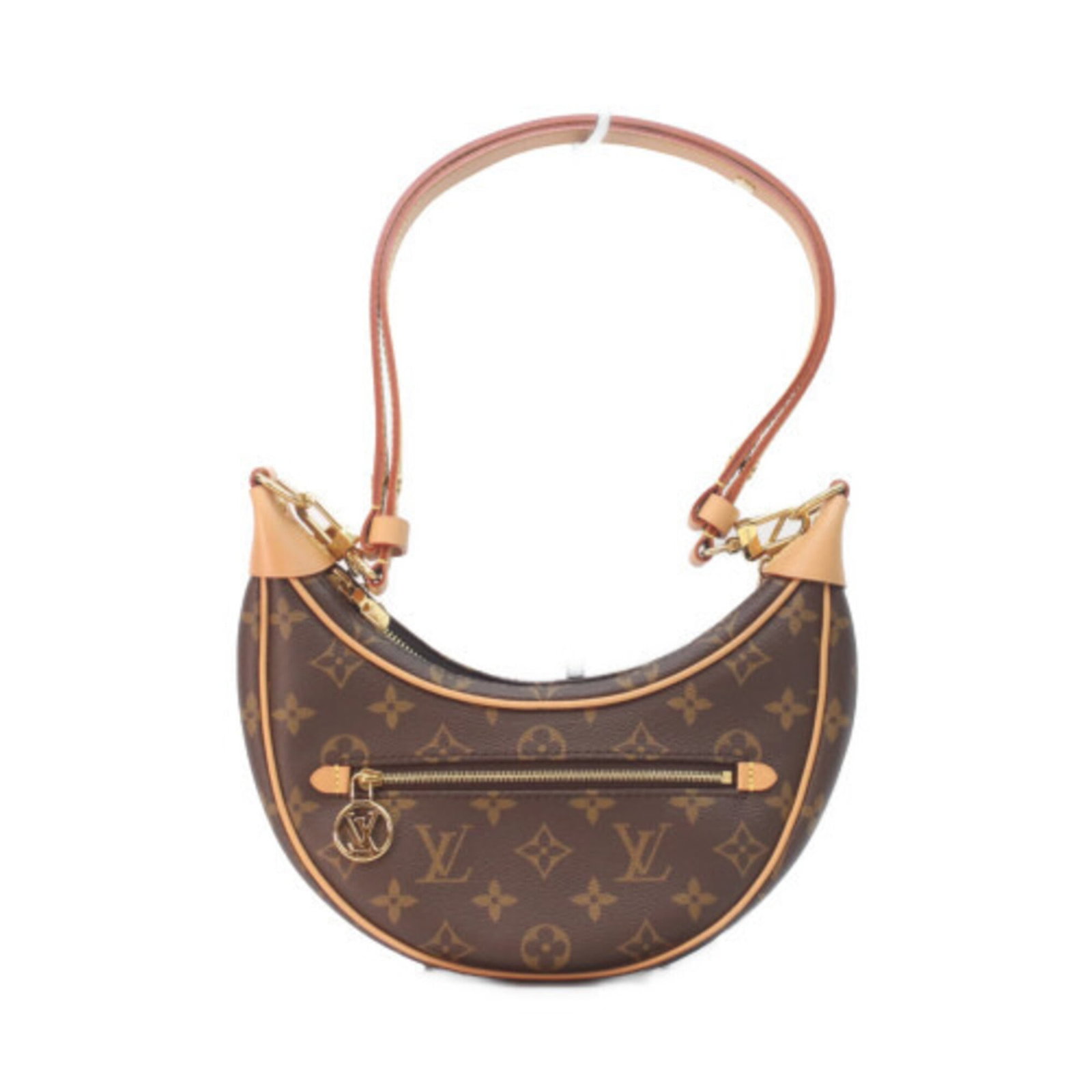 Monogram Louis Vuitton Shoulder Bag: Monogram Louis Vuitton Shoulder Bag Monogram Louis Vuitton Shoulder Bag in Beige, featuring iconic gold hardware and classic design. This stylish bag measures 12cm x 24cm x 6cm, perfect for daily