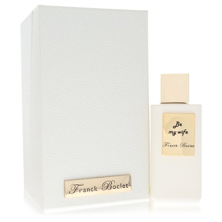 Franck Boclet Be My Wife by Franck Boclet Extrait De Parfum Spray (Unisex) 3.3 oz: Franck Boclet Be My Wife by Franck Boclet Extrait De Parfum Spray (Unisex) 3.3 oz Franck Boclet's Be My Wife Extrait De Parfum Spray is a unisex fragrance offering a unique blend. This 3.3 oz spray is