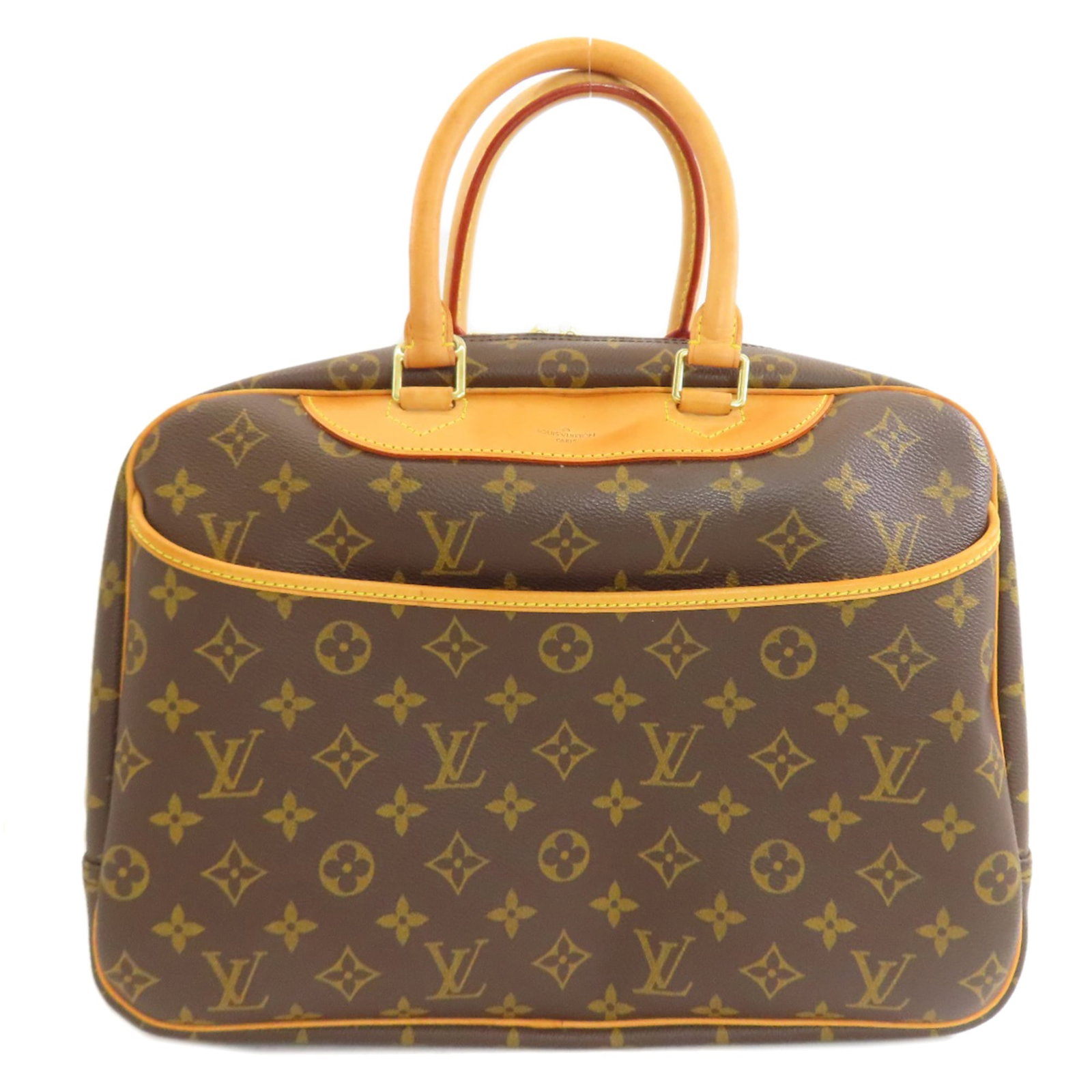 Vuitton Handbag Monogram Louis: Vuitton Handbag Monogram Louis Monogrammed luxury at its finest, this Louis Vuitton handbag boasts the iconic monogram pattern in bold, eye-catching color. Measuring 27cm x 35cm x 14cm, it's a stylish