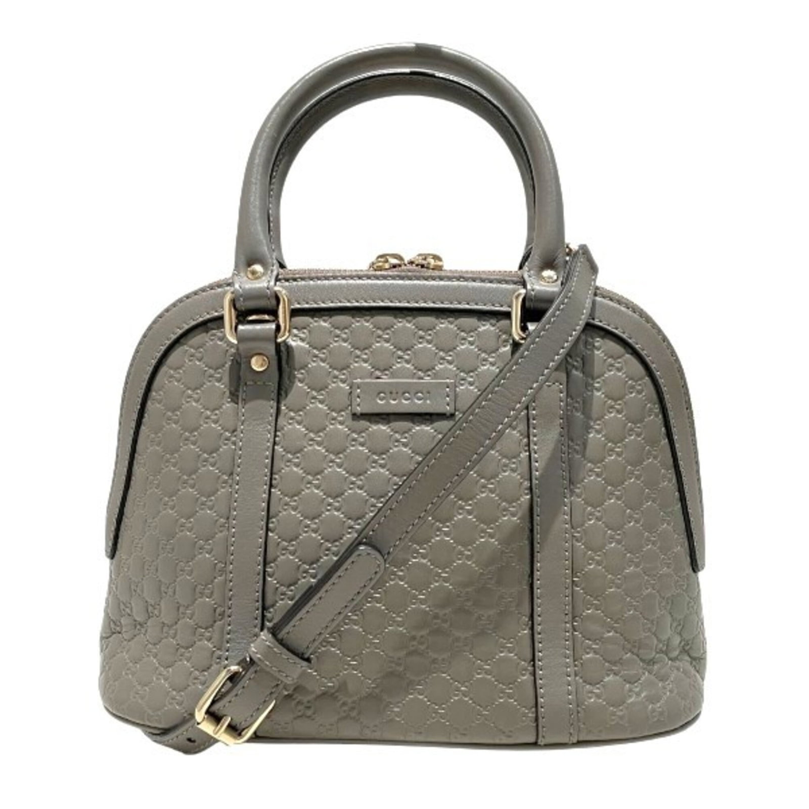 Handbag Leather Gucci Bag Shoulder: Handbag Leather Gucci Bag Shoulder The Gucci MPN 449654 shoulder bag features high-quality leather construction in a versatile gray color. Measuring 18.5cm x 24cm x 12cm, it offers a stylish and compa