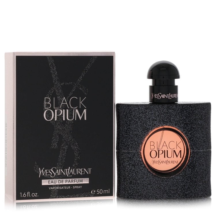 Black Opium by Yves Saint Laurent Eau De Parfum Spray 1.7 oz: Black Opium by Yves Saint Laurent Eau De Parfum Spray 1.7 oz Black Opium by Yves Saint Laurent Eau De Parfum Spray 1.7 oz features a dark, intoxicating scent with fresh notes of orange blossom and pea