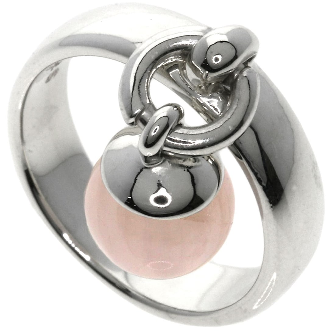 Tiffany and Co ball silver rose quartz ring dunkle (1 of 10)