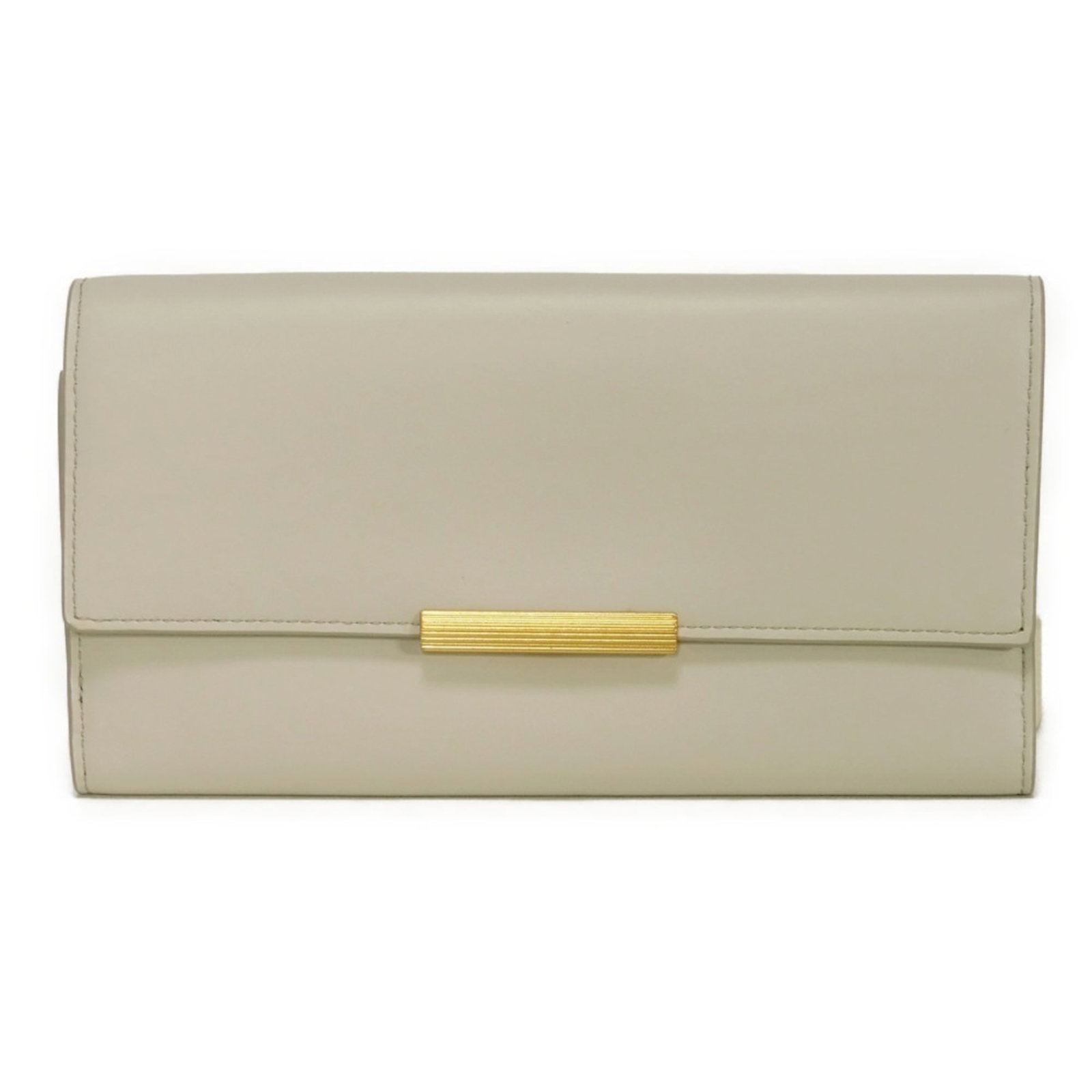 Veneta Wallet Leather Tri Fold: Veneta Wallet Leather Tri Fold Tri-fold wallet in rich ivory leather, crafted from high-quality calfskin. The classic design features a timeless tri-fold layout, perfect for everyday use. Made with at