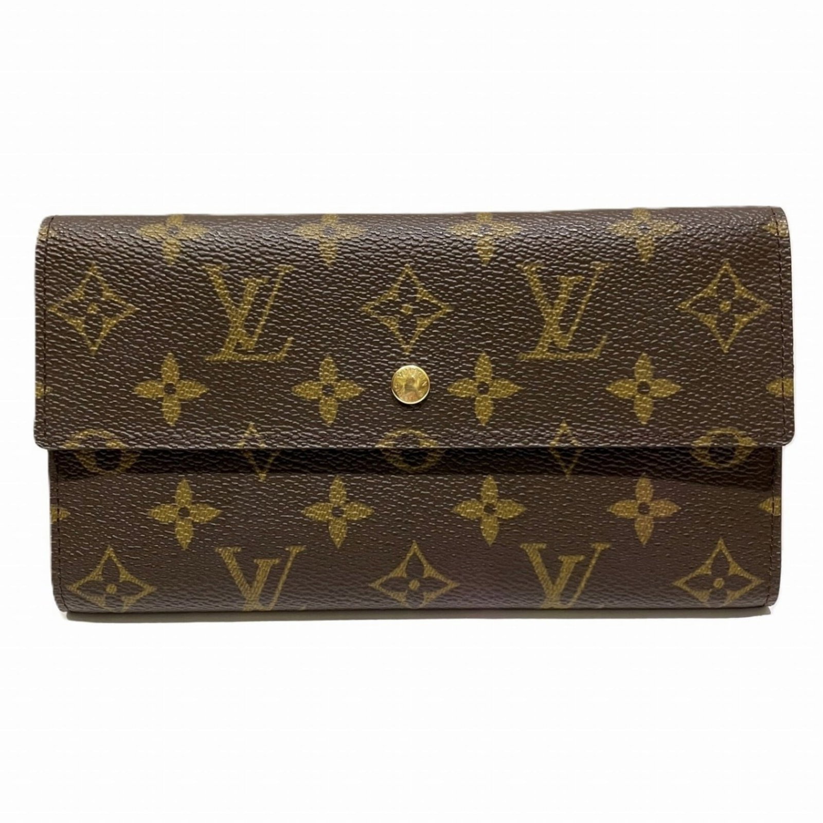 Long Bi Fold Wallet Louis Vuitton: Long Bi Fold Wallet Louis Vuitton Brown Long Bi Fold Wallet by Louis Vuitton, featuring a classic design with clean lines and elegant details. Measuring 10.5cm x 19cm x 2.5cm, it offers ample space fo