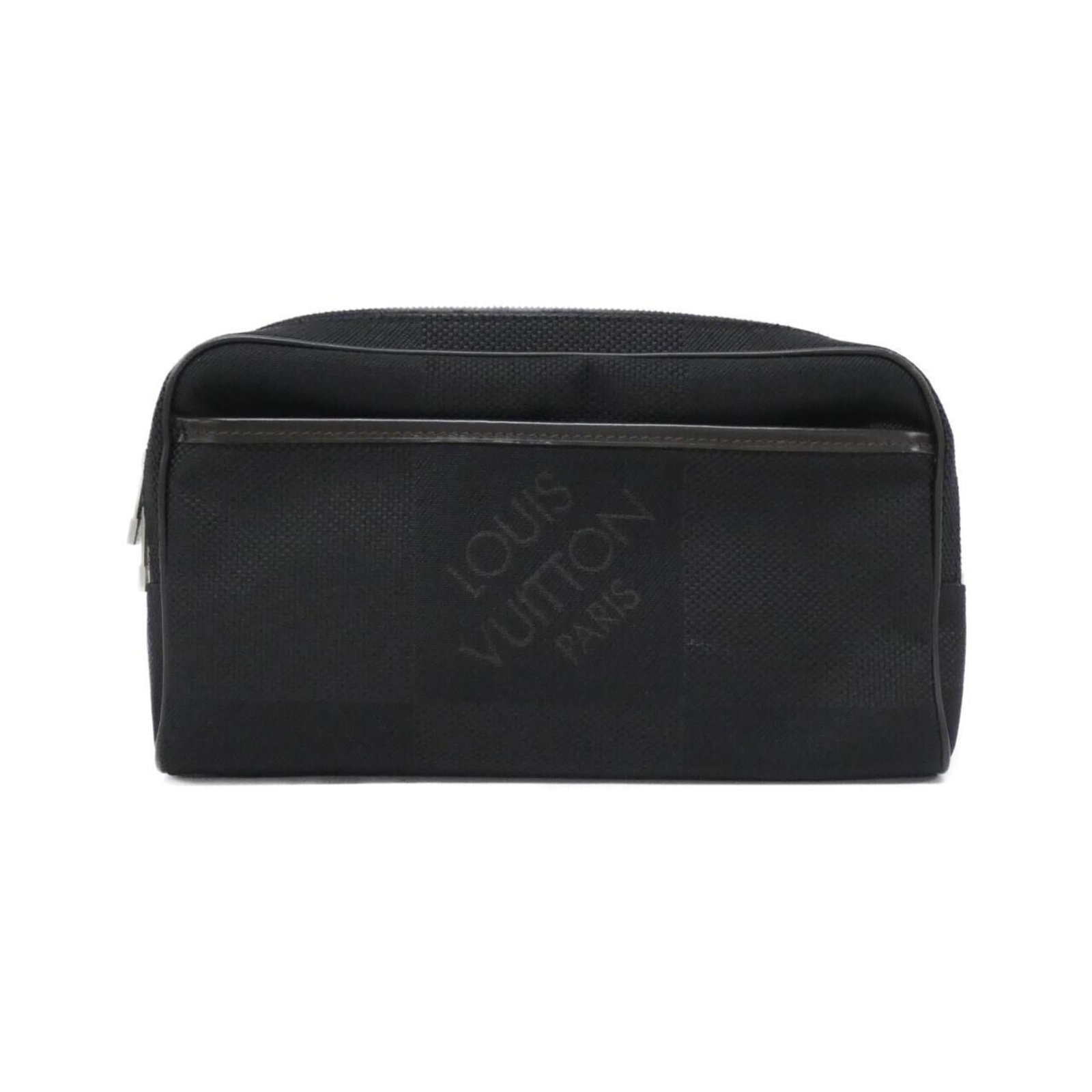 Canvas Handbag Louis Vuitton: Canvas Handbag Louis Vuitton Canvas Handbag Louis Vuitton in Black. This classic canvas handbag from Louis Vuitton features matte silver hardware and measures 16cm x 27cm x 5cm, making it a stylish an
