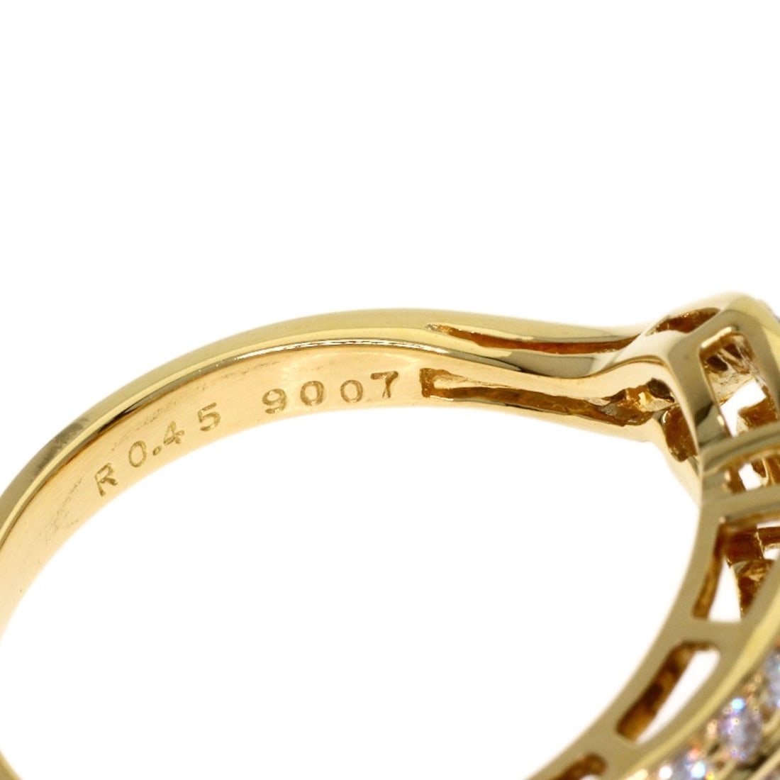 K18 Ruby Diamond Ring Yellow Gold - 5
