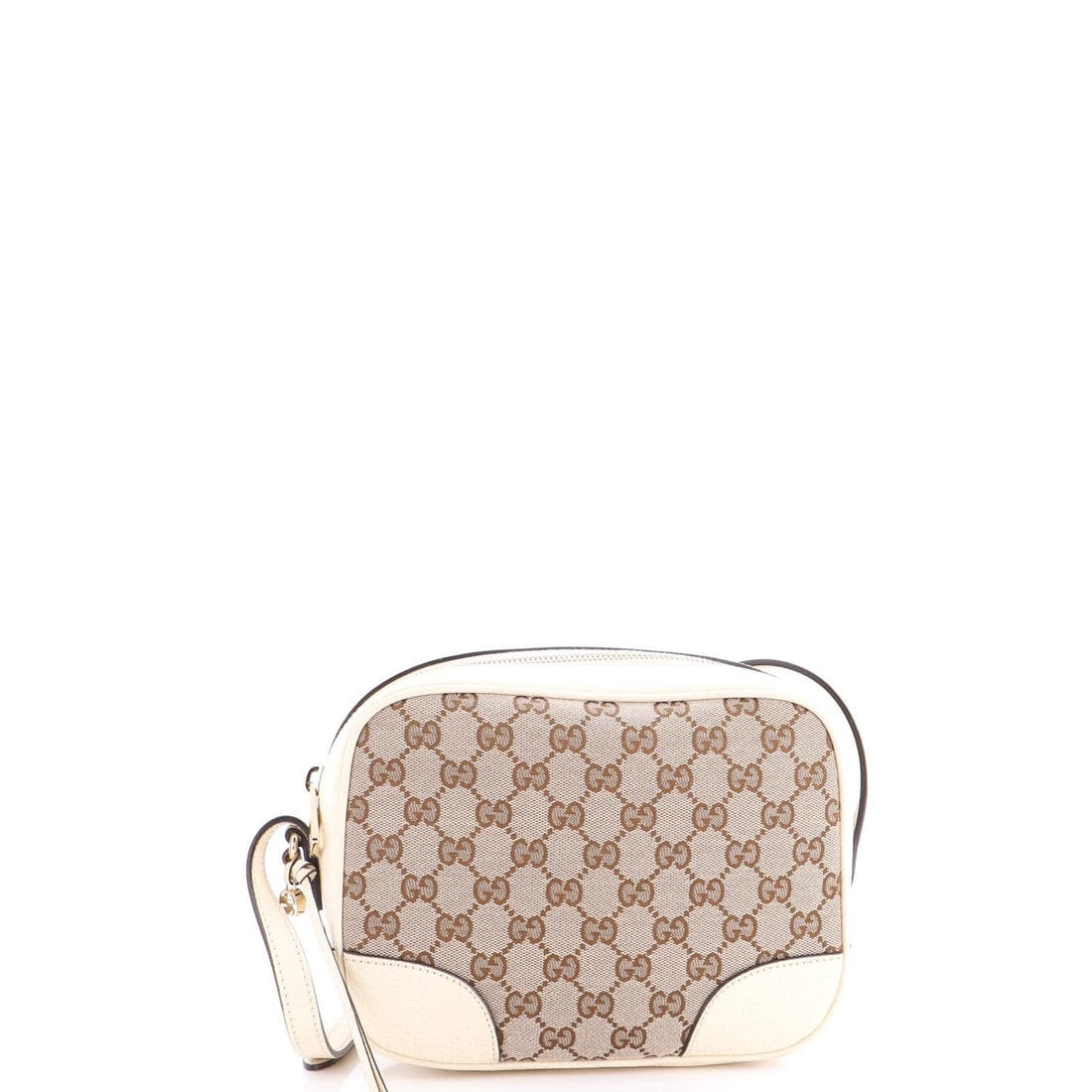 Gucci crossbody bag mini canvas leather disco bree with GG: Gucci crossbody bag mini canvas leather disco bree with GG This mini canvas leather Gucci Bree Disco crossbody bag features the iconic GG logo, adding a touch of luxury to any outfit. With its neutral