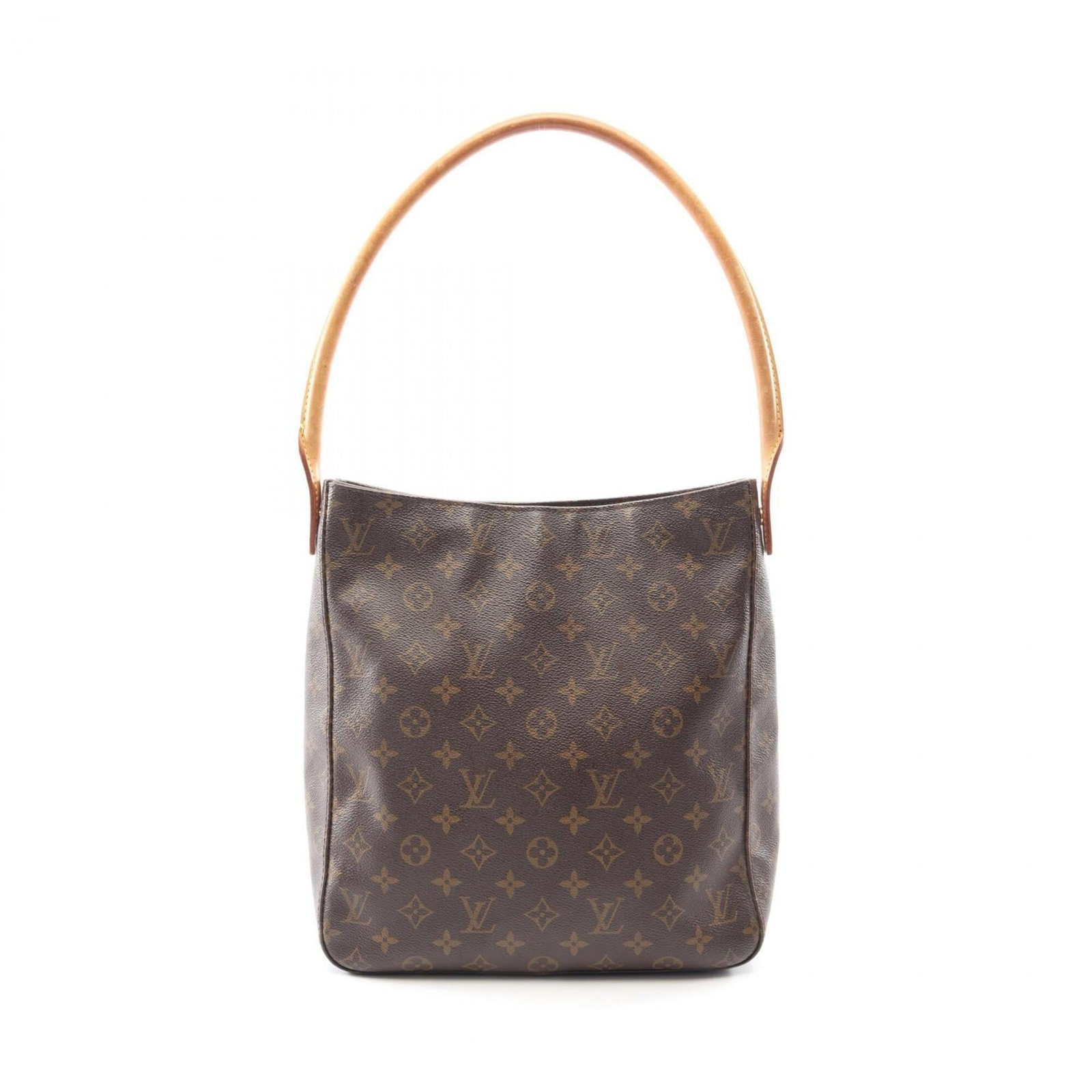 PVC leather shoulder bag handbag Louis Vuitton: PVC leather shoulder bag handbag Louis Vuitton PVC leather shoulder bag with distinctive brown color and classic Louis Vuitton design. This M51145 style features a unique combination of PVC and leathe