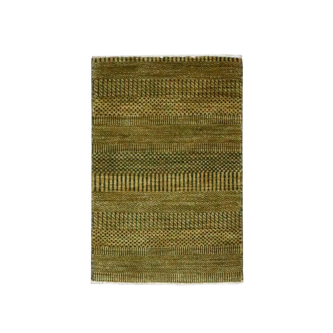 Hand knotted rug with golden brown wool and silk on a modern grass design mat: Hand knotted rug with golden brown wool and silk on a modern grass design mat Golden brown wool and silk blend creates a stunning modern grass design on a rectangular field, adding warmth to any indoo