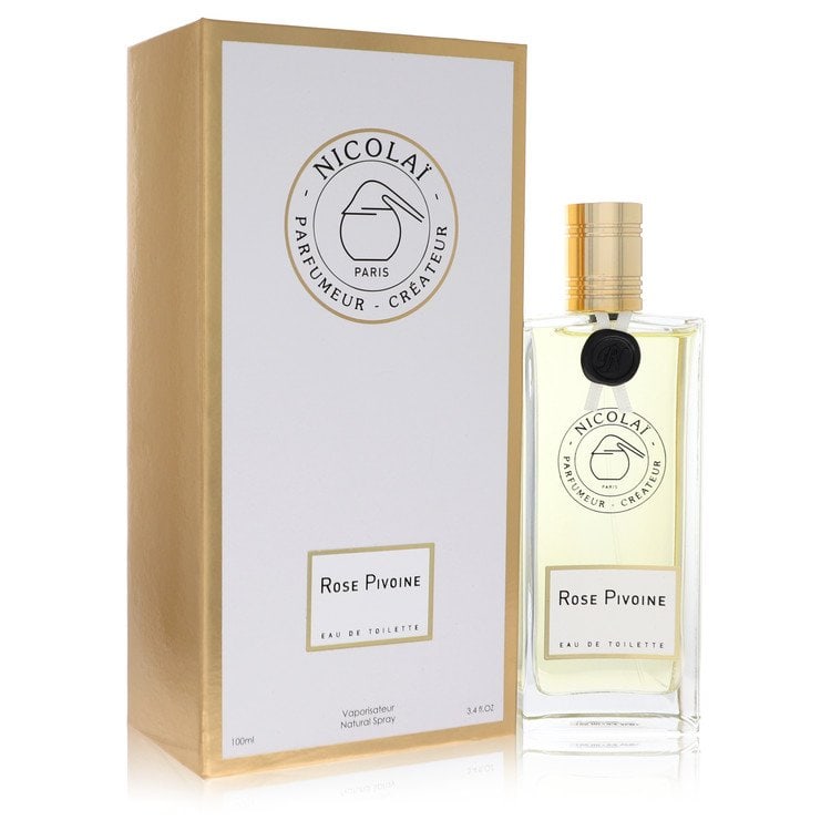Rose Pivoine by Nicolai Eau De Toilette Spray 3.4 oz: Rose Pivoine by Nicolai Eau De Toilette Spray 3.4 oz Rose Pivoine by Nicolai Eau De Toilette Spray offers a fresh and floral scent, opening with bright red berries before unfolding into a delicate bou