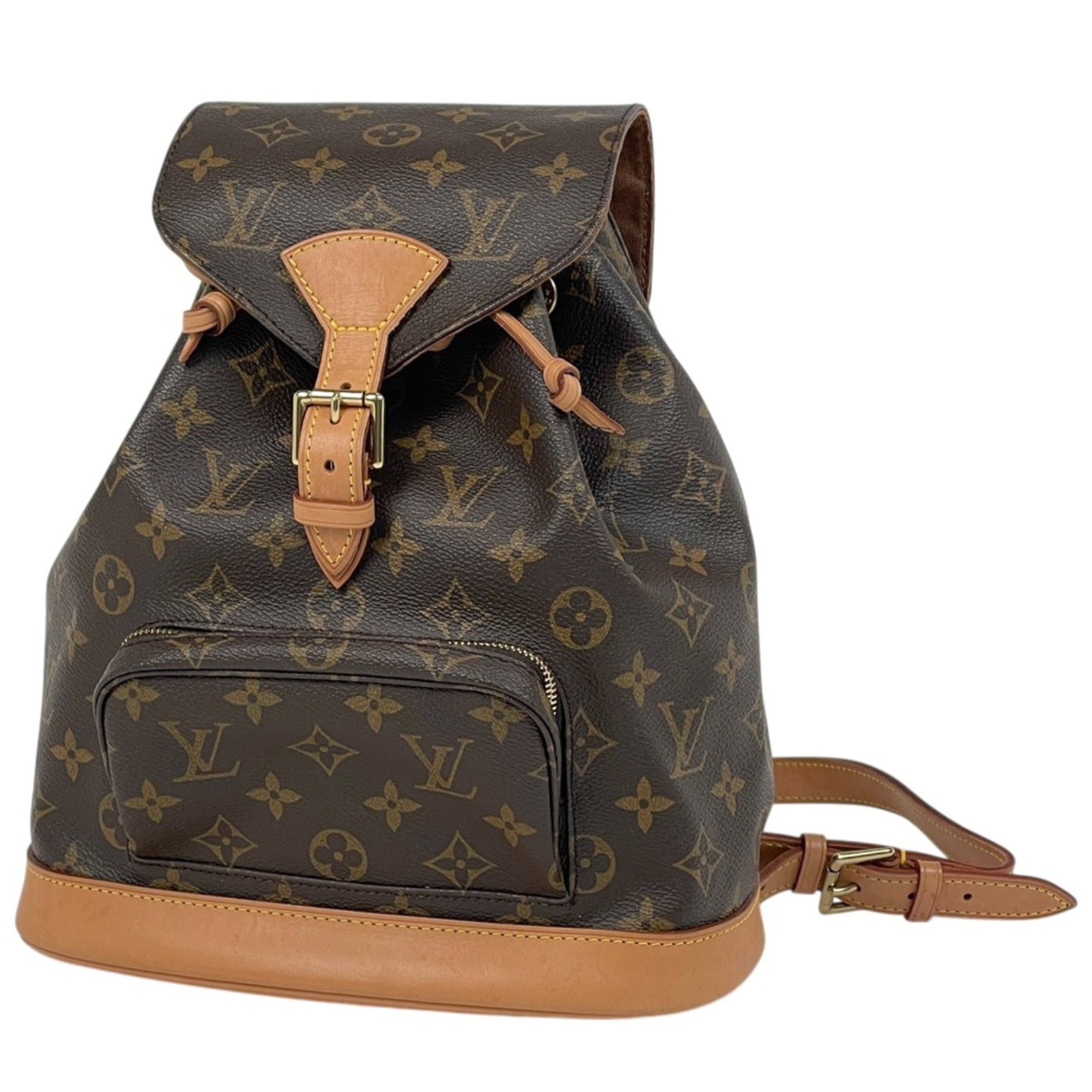 Monogram Louis Vuitton Backpack: Monogram Louis Vuitton Backpack Monogram Louis Vuitton Backpack in Brown. This classic backpack features the iconic monogram pattern, crafted from high-quality materials and measuring 30cm x 25cm x 12
