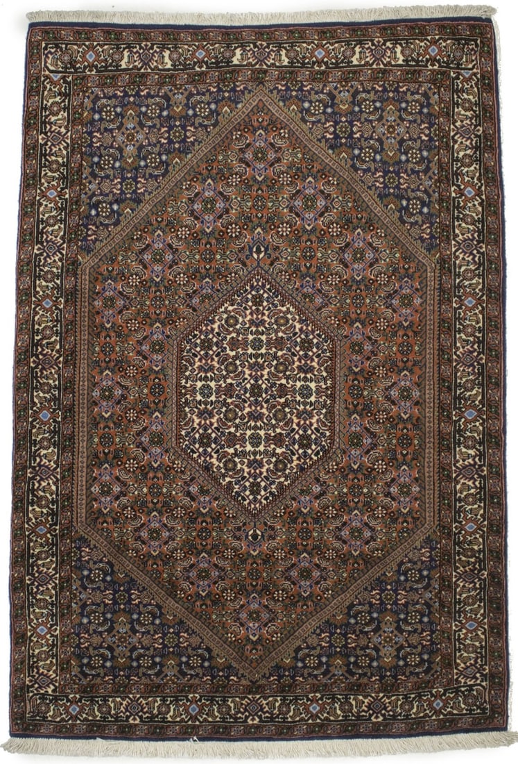 3'8X5'6 Extra Fine Vintage Handmade Oriental Rug Orange Floral Wool Carpet Hand-Knotted: 3'8X5'6 Extra Fine Vintage Handmade Oriental Rug Orange Floral Wool Carpet Hand-Knotted Extra Fine Vintage Handmade Oriental Rug. This stunning 3'8 X 5'6 hand-knotted wool carpet boasts an exquisite