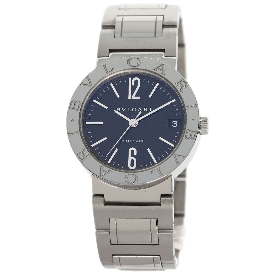 Bvlgari stainless steel watches Bb33ss: Bvlgari stainless steel watches Bb33ss Stainless steel Bvlgari watches with an elegant silver design, featuring an analog display and mechanical automatic movement. The sleek case measures 33mm in siz