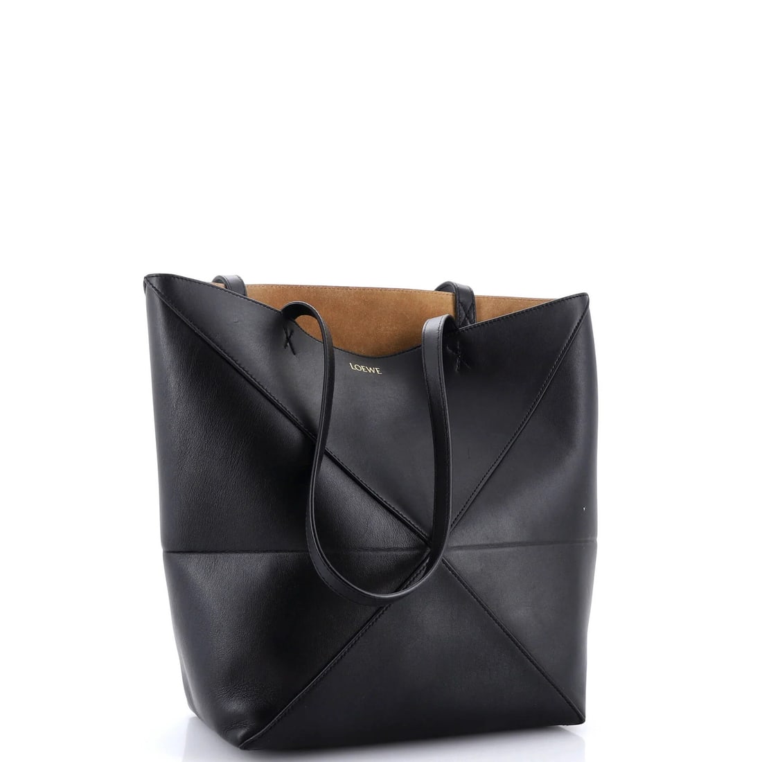 Fold Leather Tote Medium Loewe Puzzle - 2