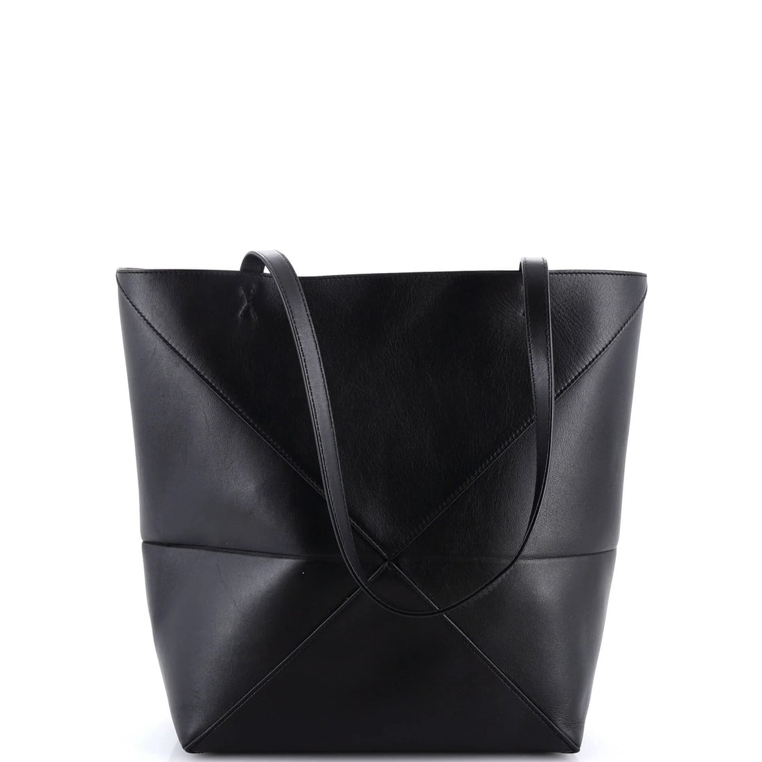 Fold Leather Tote Medium Loewe Puzzle - 3